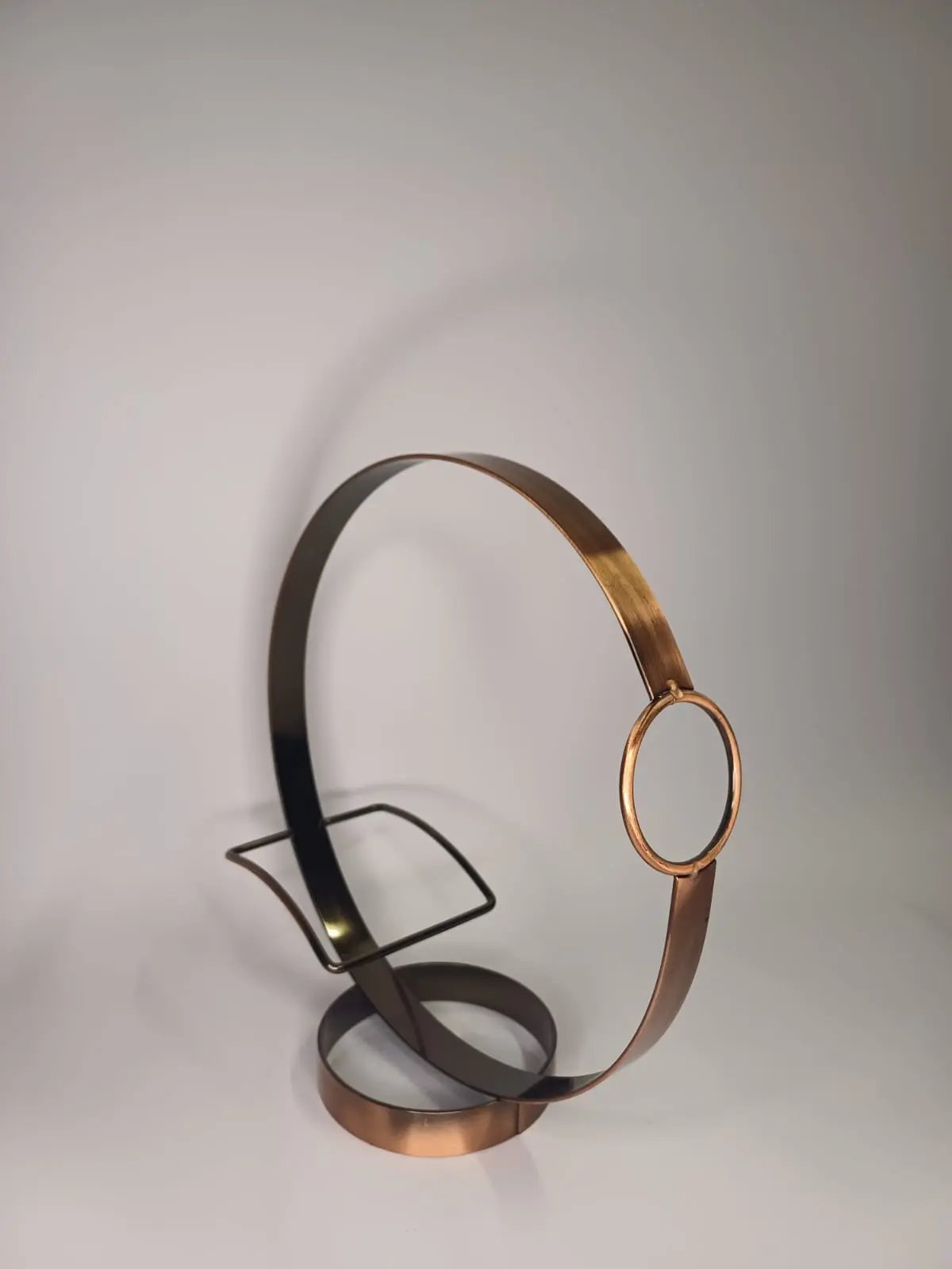 Porte-bouteille design "Éclipse Cuivrée" Vinaé