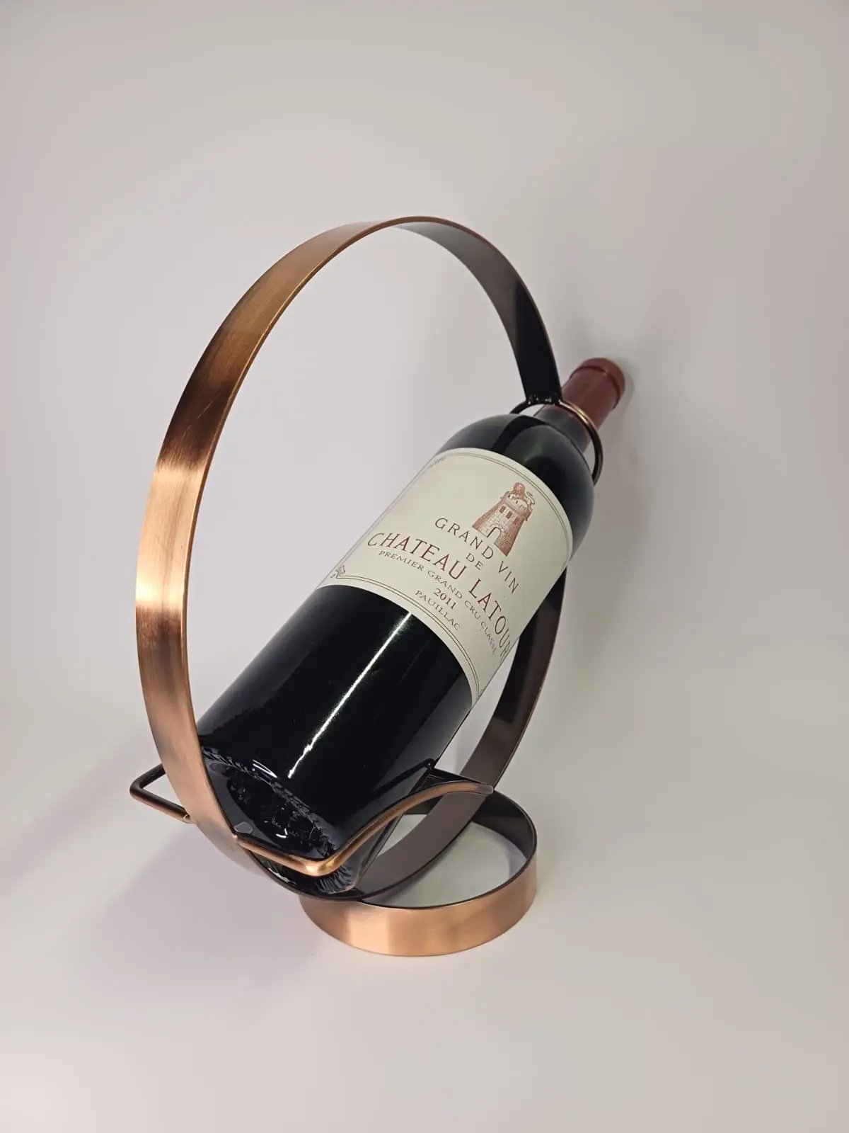 Porte-bouteille design "Éclipse Cuivrée" Vinaé