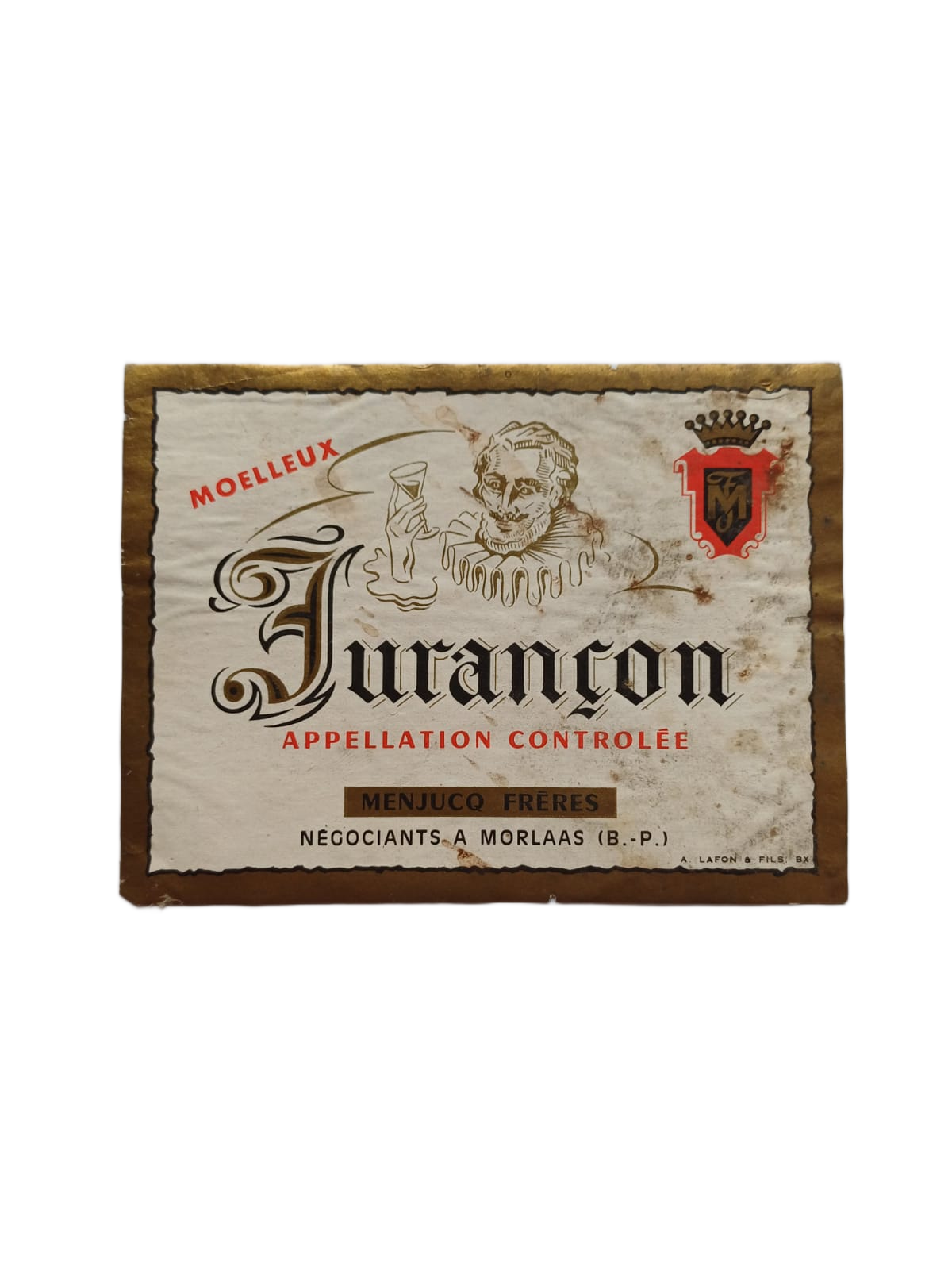 Étiquette vin Jurançon – Menjucq frères Vinaé