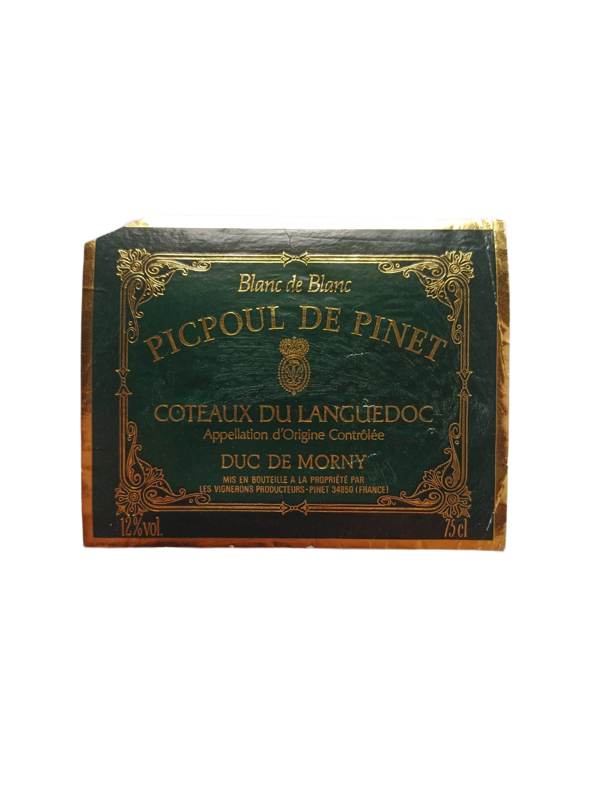 Étiquette vin Languedoc – Picpoul de pinet Vinaé