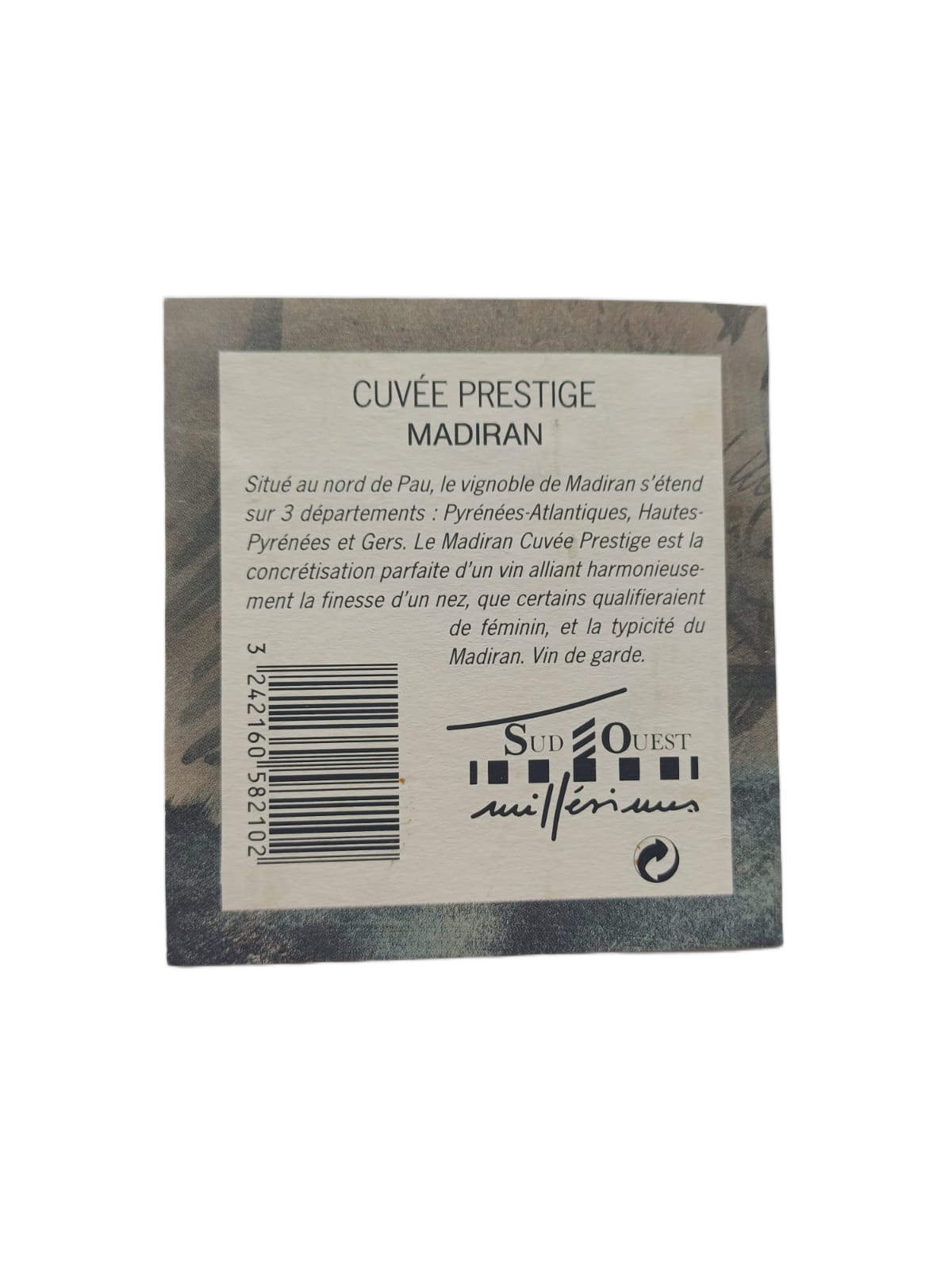 Étiquette vin Gers 1994 – Madiran Vinaé