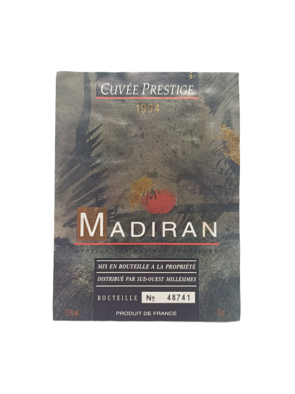 Étiquette vin Gers 1994 – Madiran Vinaé