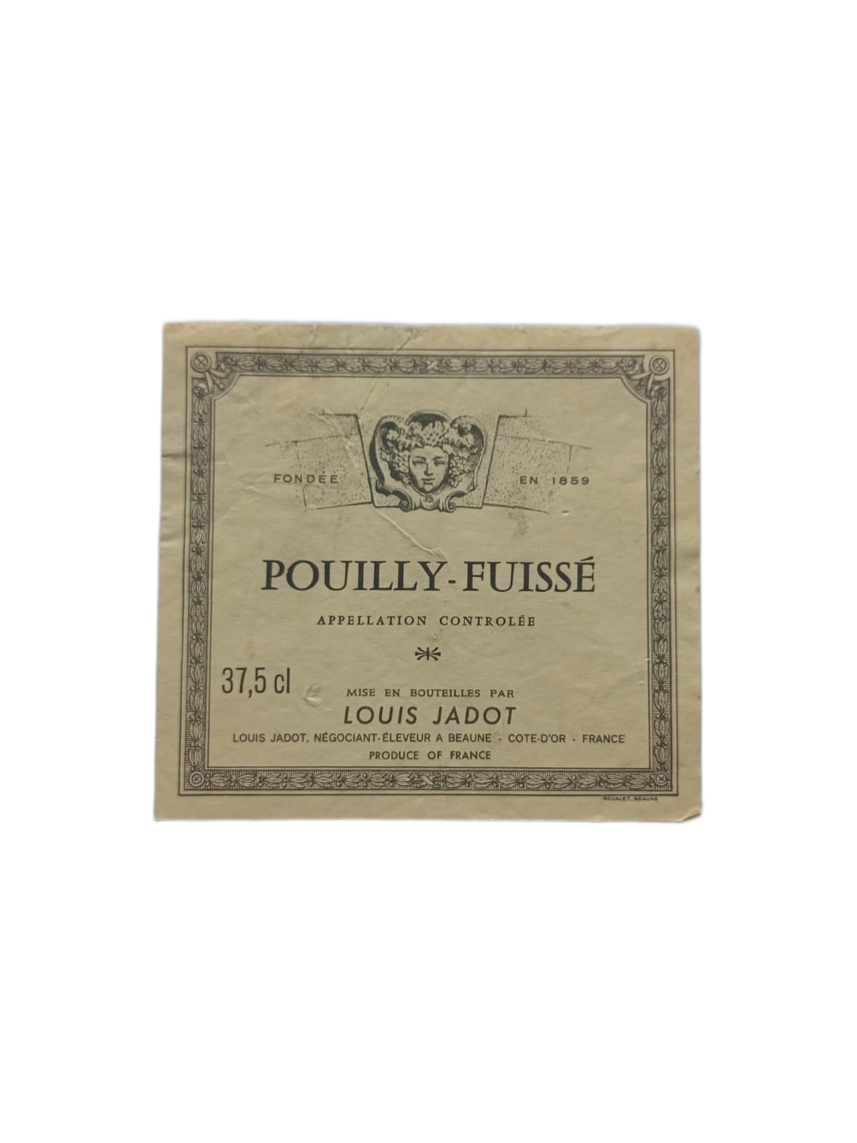 Étiquette vin Pouilly-Fuissé – Louis Jadot Vinaé