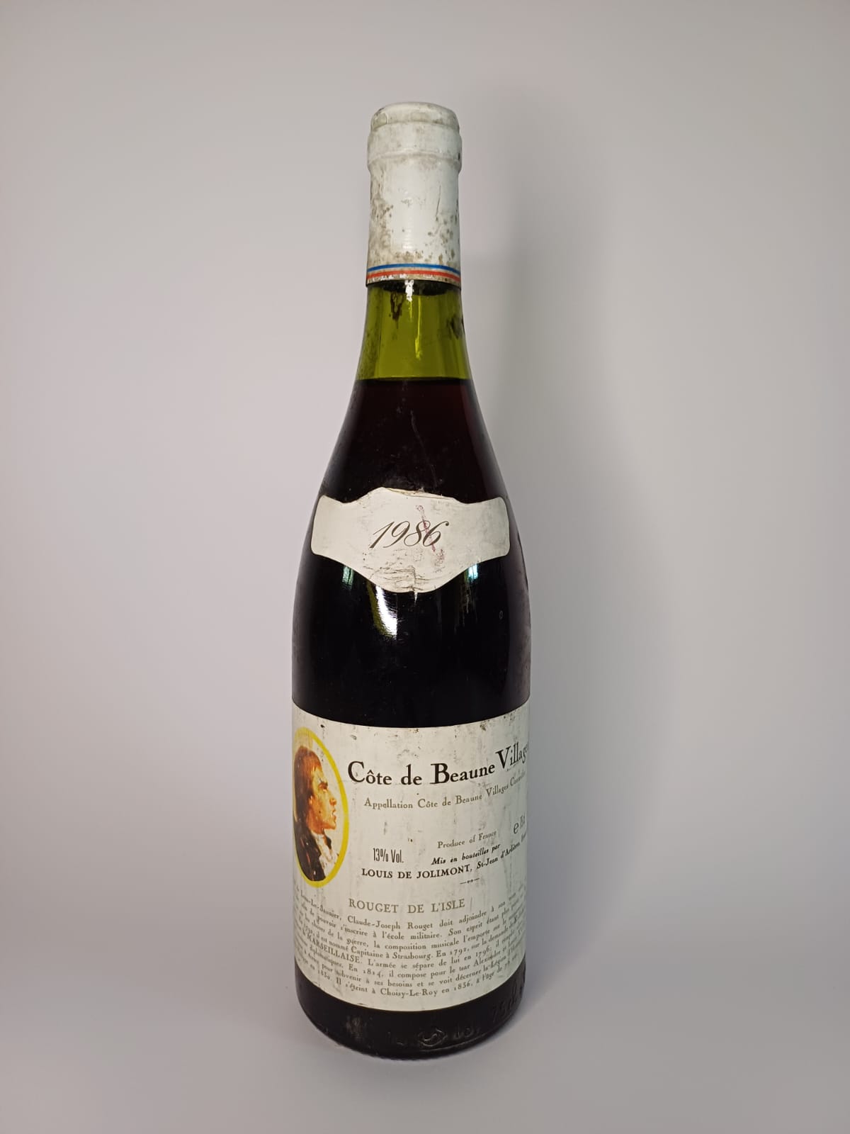 Bouteille de vin Côte de Beaune Village 1986 – Louis de Jolimont Vinaé
