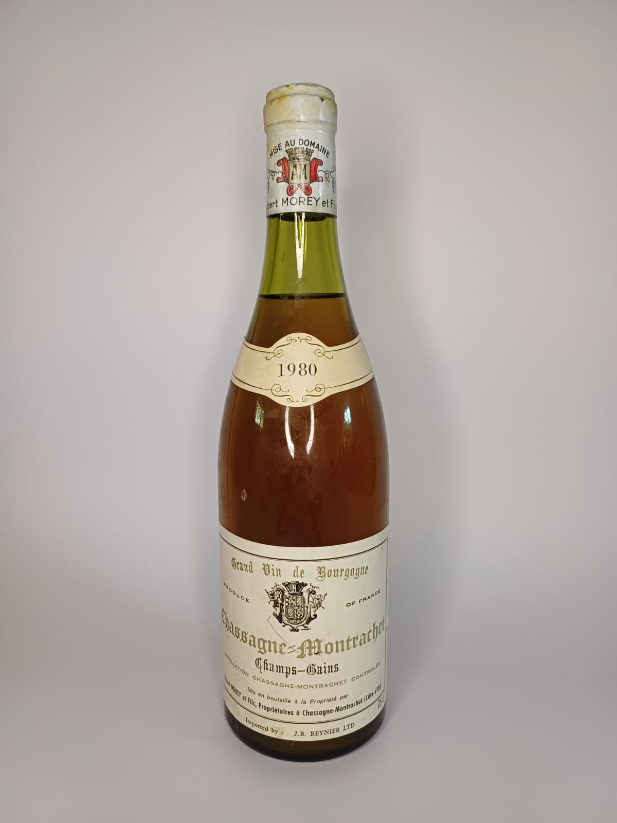 Bouteille de vin Chassagne-Montrachet 1980 – Albert Morey et Fils Vinaé