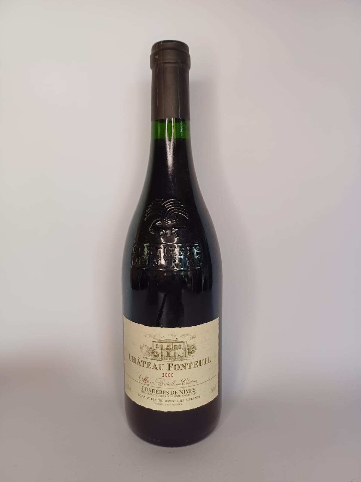 Bouteille de vin Château Fonteuil 2000 – Costières de Nîmes Vinaé