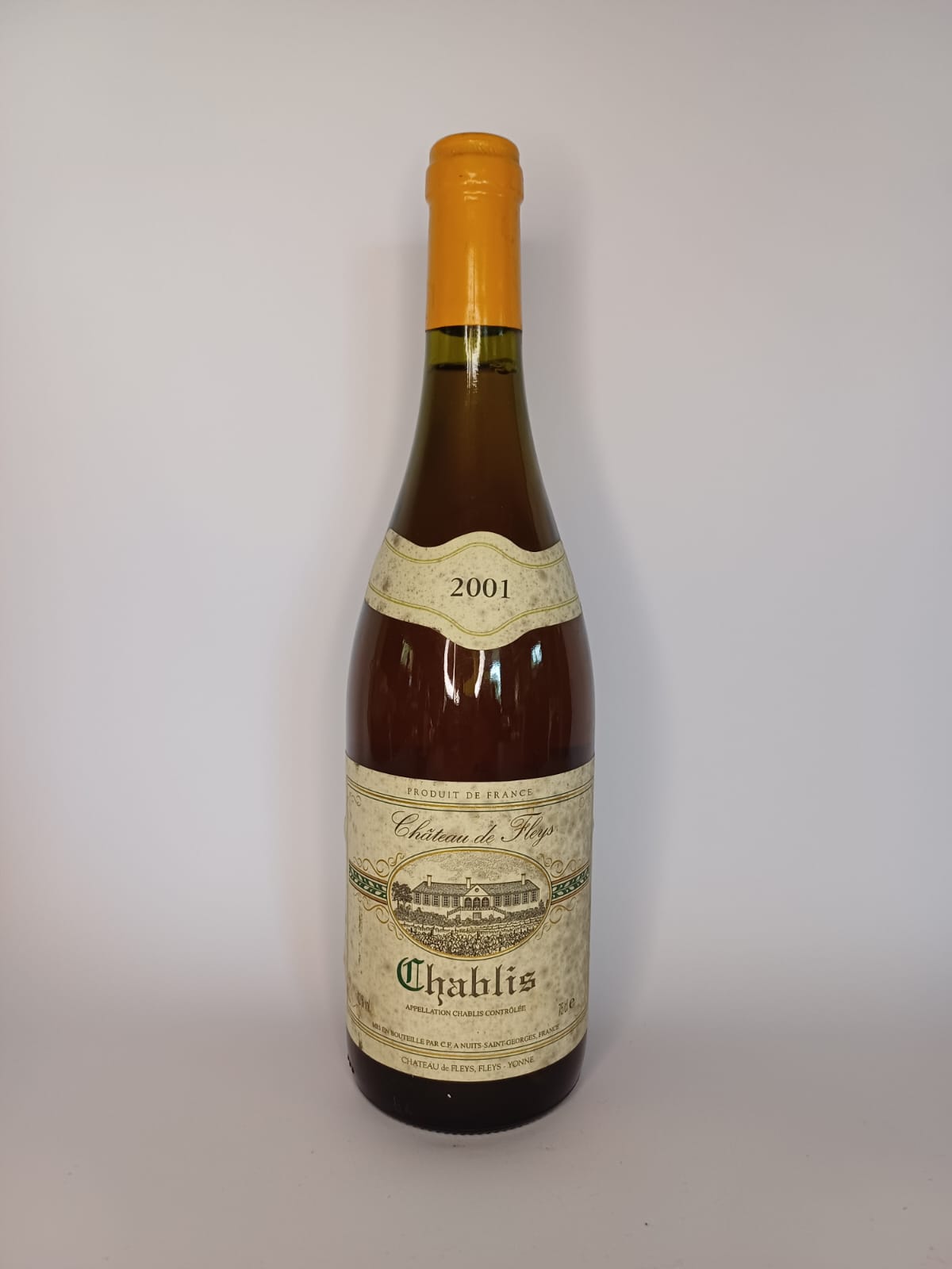 Bouteille de vin Chablis 2001 – Château de Fleys Vinaé