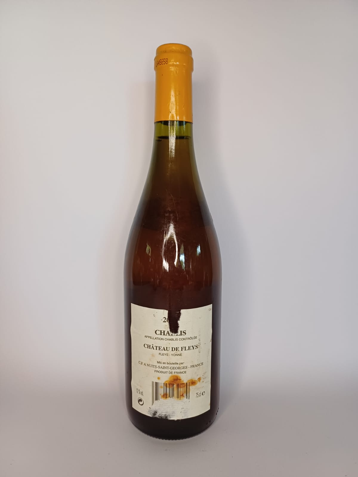 Bouteille de vin Chablis 2001 – Château de Fleys Vinaé