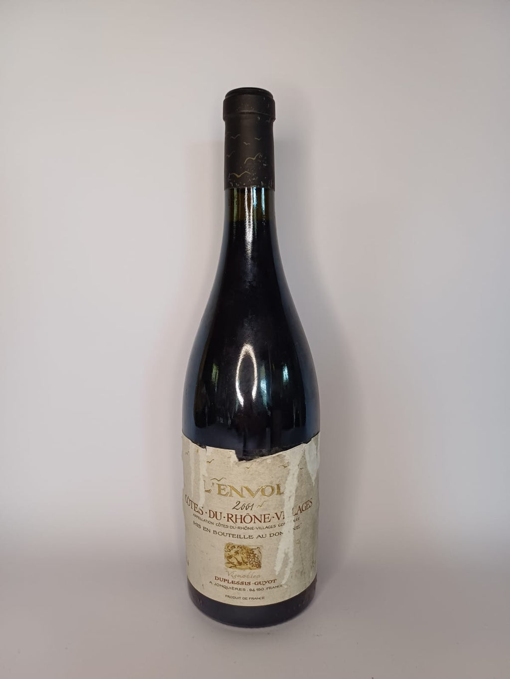 Bouteille de vin Côtes-du-rhône-villages 2001 – Duplessis guyot Vinaé