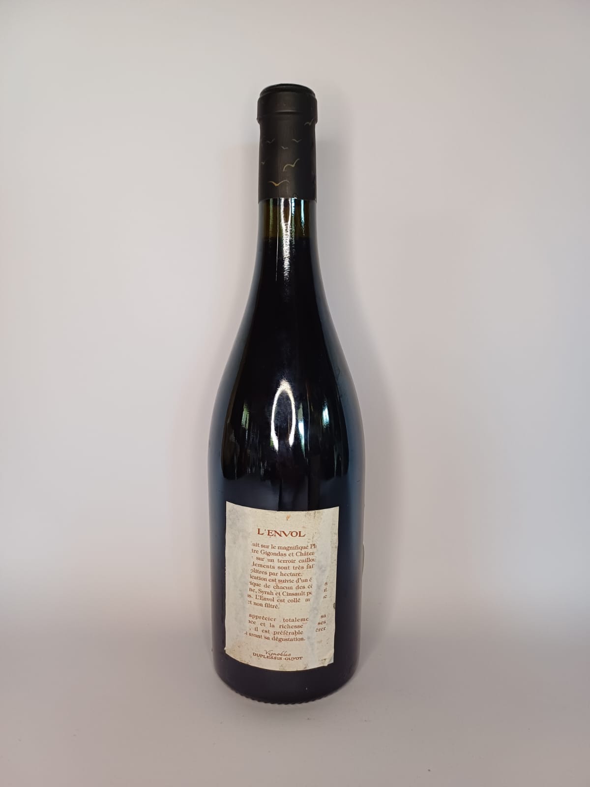 Bouteille de vin Côtes-du-rhône-villages 2001 – Duplessis guyot Vinaé