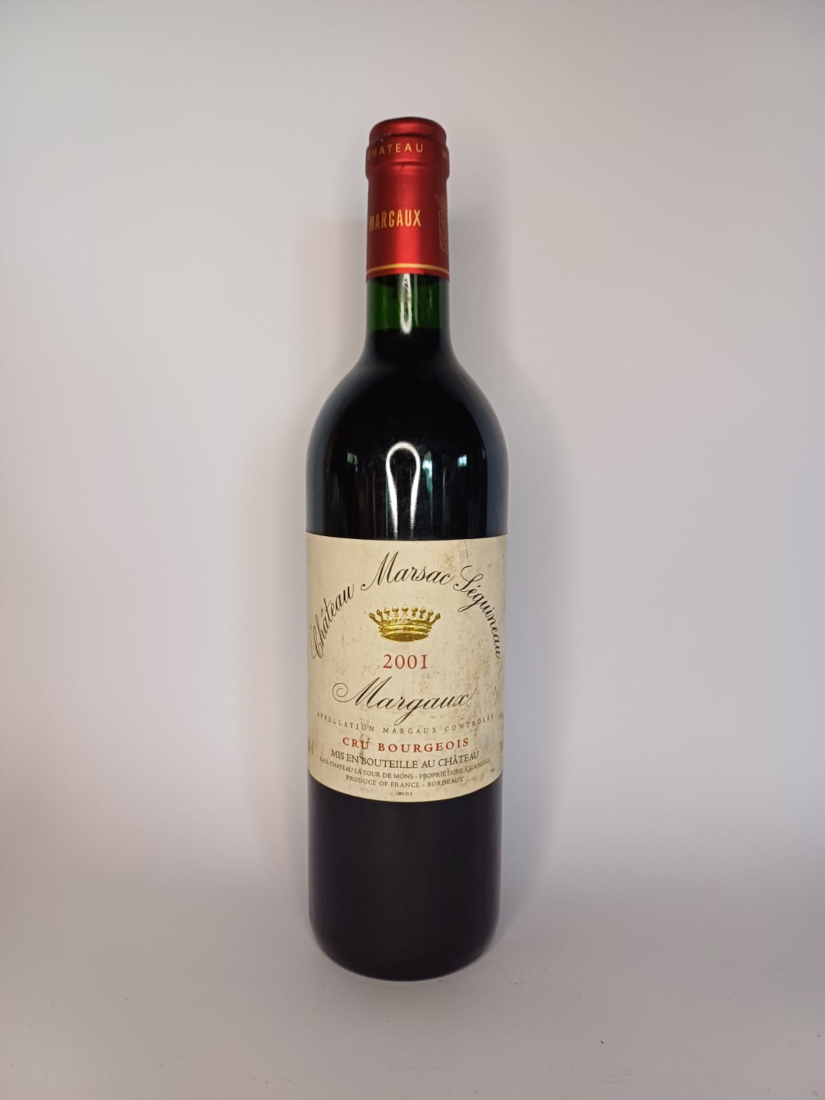 Bouteille de vin Margaux 2001 – Château Marsac Léguineau Vinaé