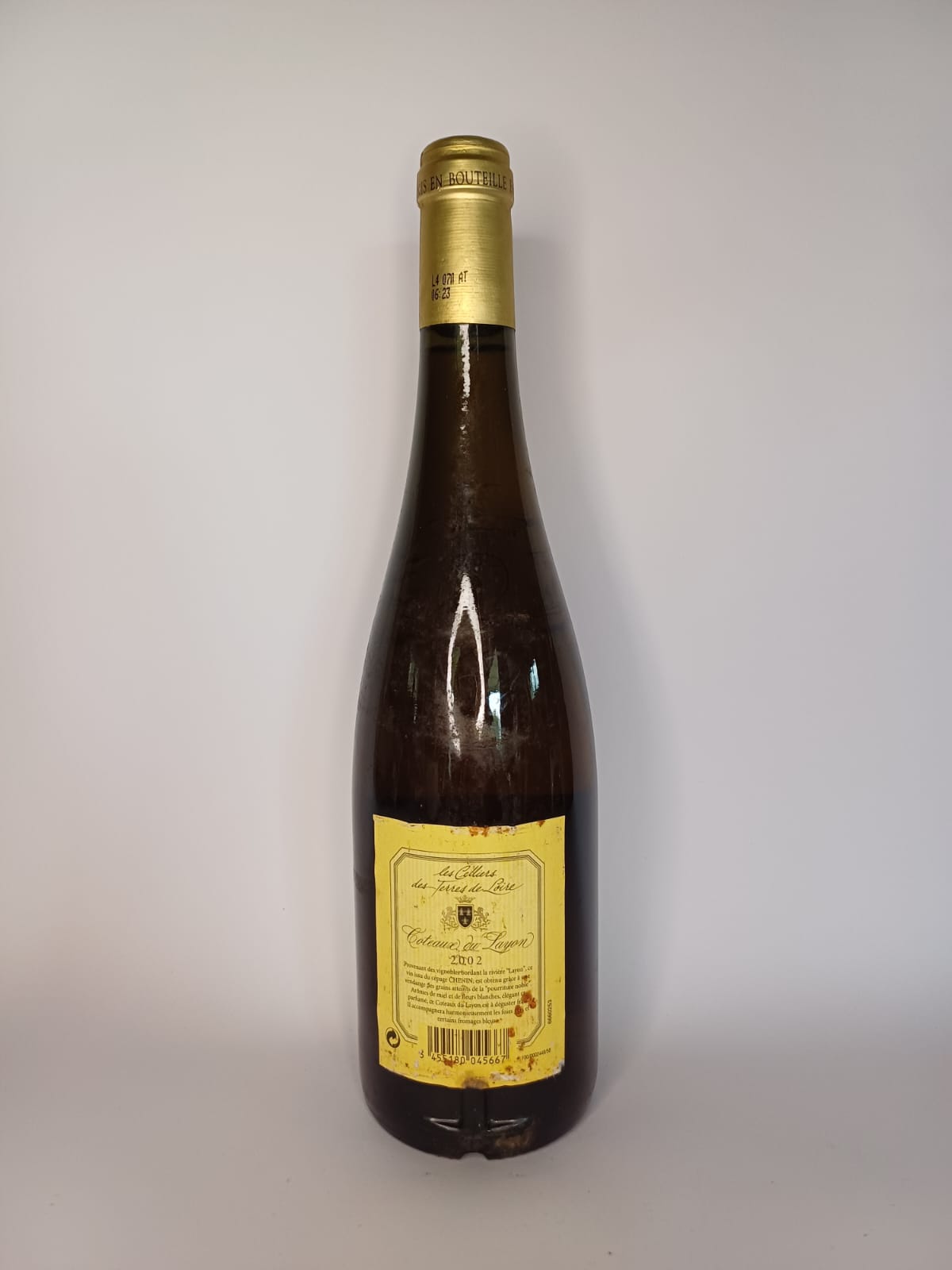 Bouteille de vin Coteaux du Layon 2002 – Les celliers des terres de loire Vinaé