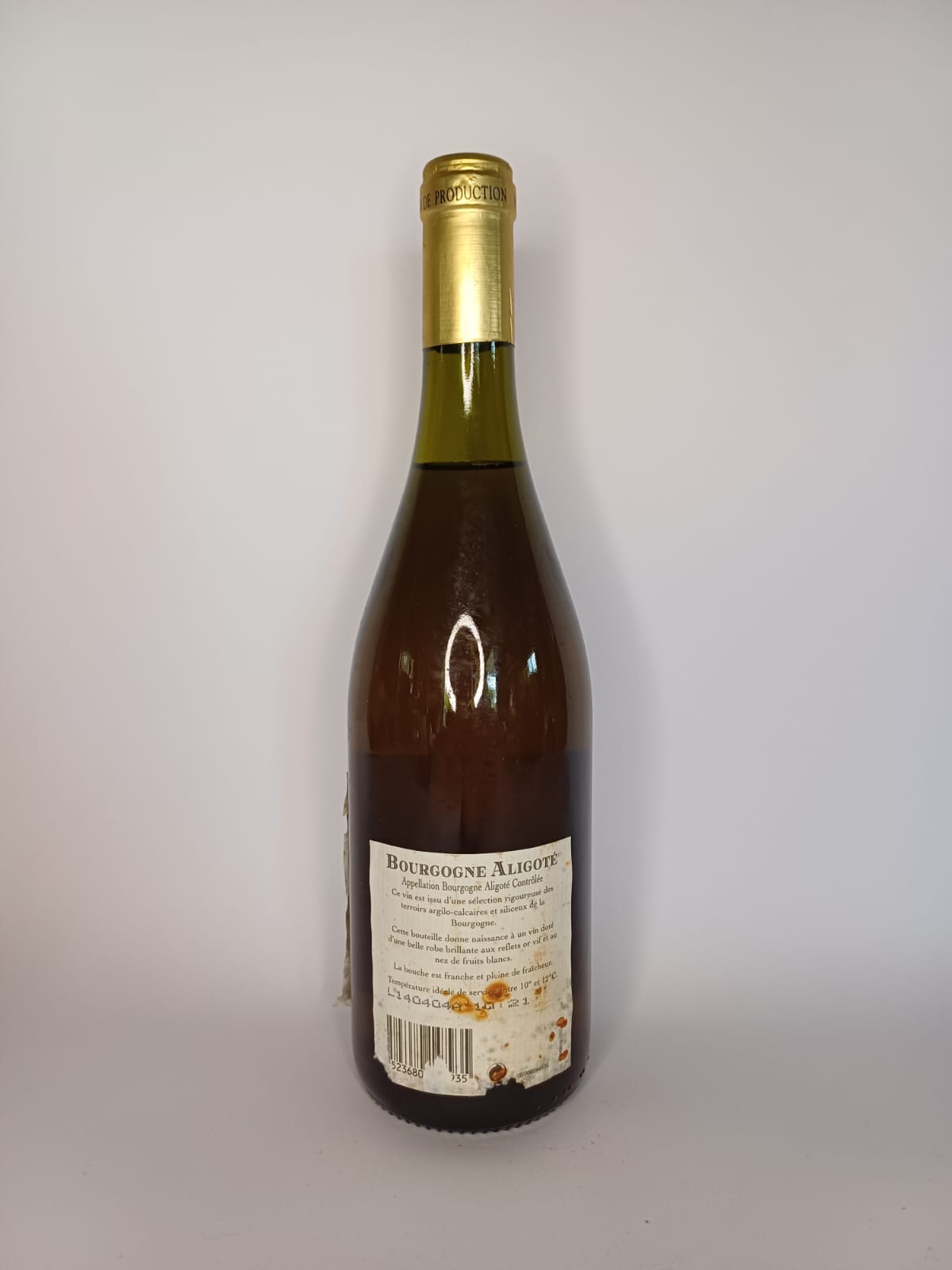 Bouteille de vin Bourgogne Aligoté 2003 – Maison Chausseron Vinaé