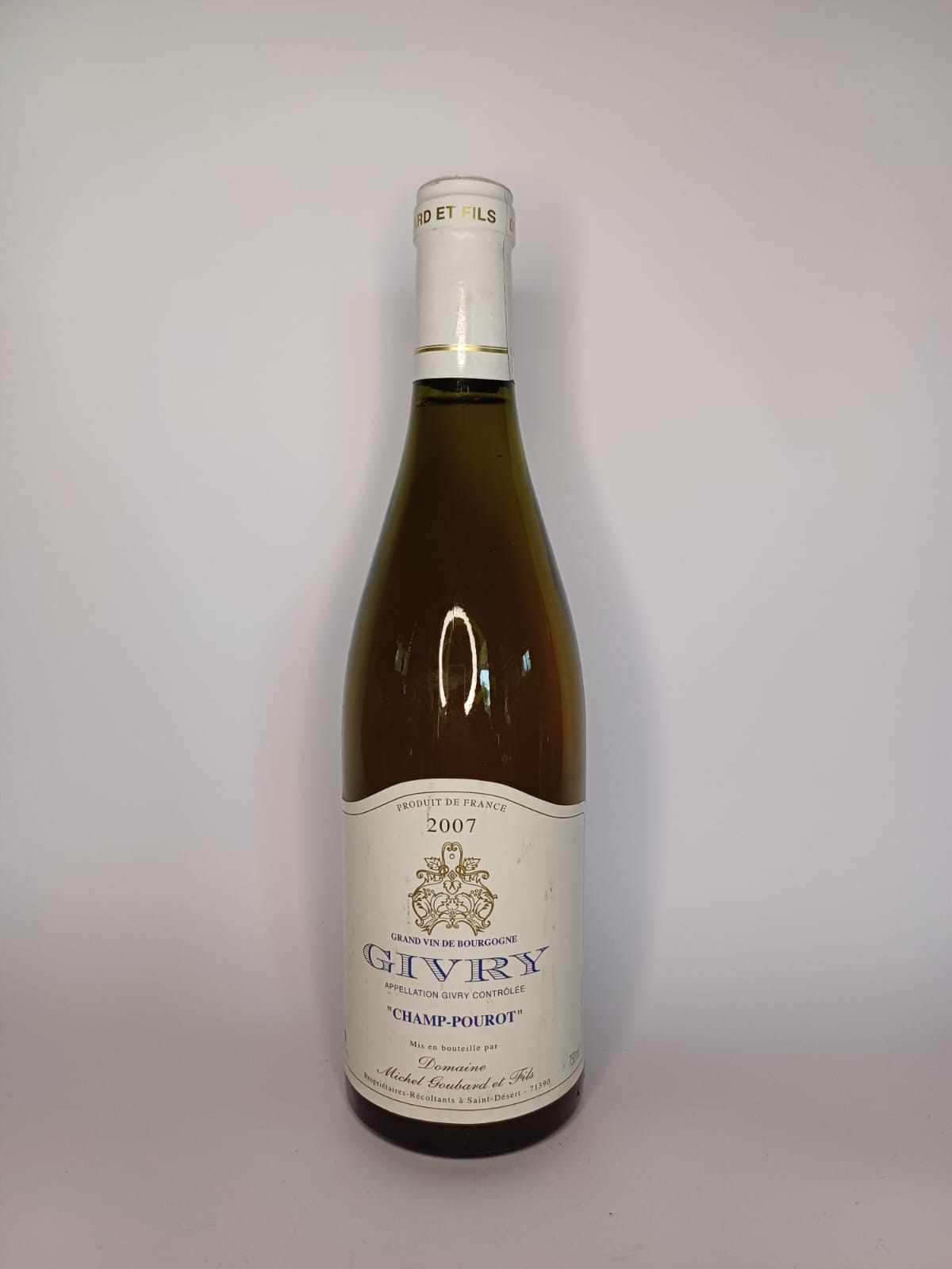 Bouteille de vin Givry 2007 – Domaine Michel Goubard et Fils Vinaé
