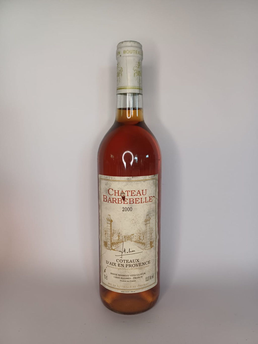 Bouteille de vin Château Barbebelle 2000 – Coteaux d'aix en provence Vinaé