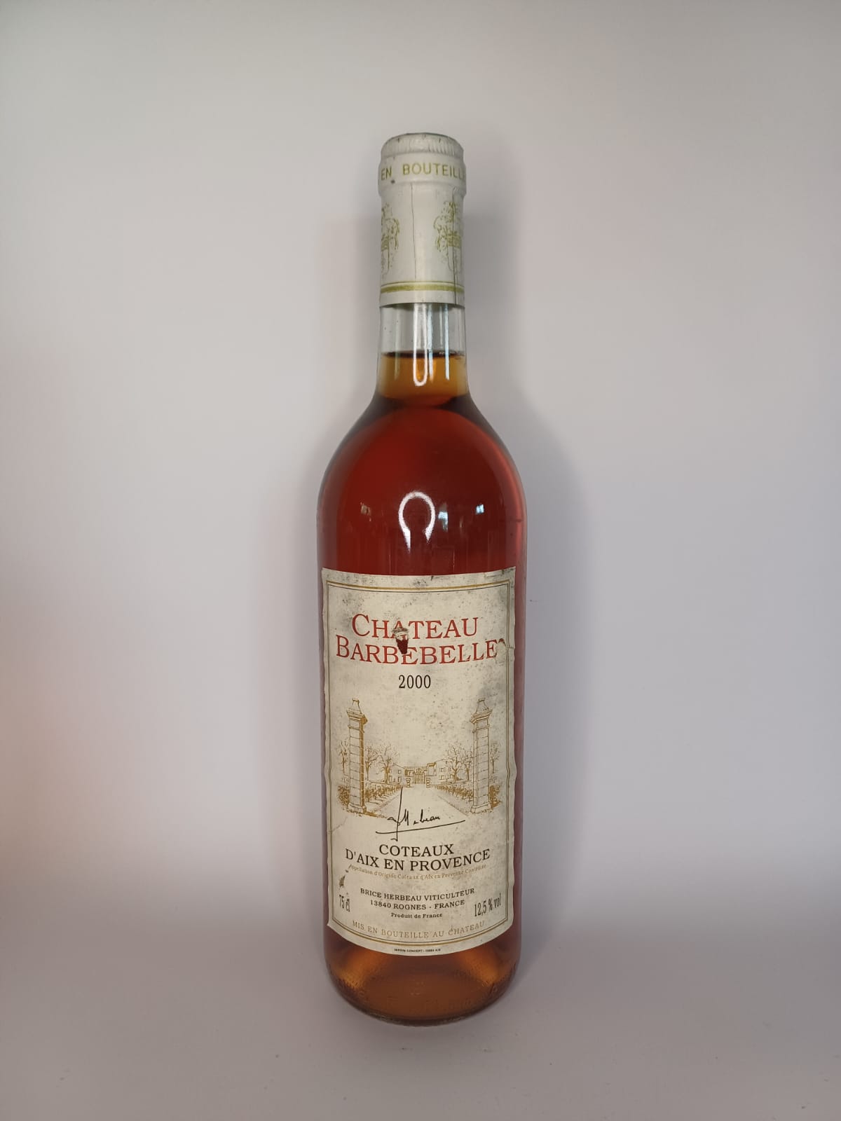 Bouteille de vin Château Barbebelle 2000 – Coteaux d'aix en provence Vinaé