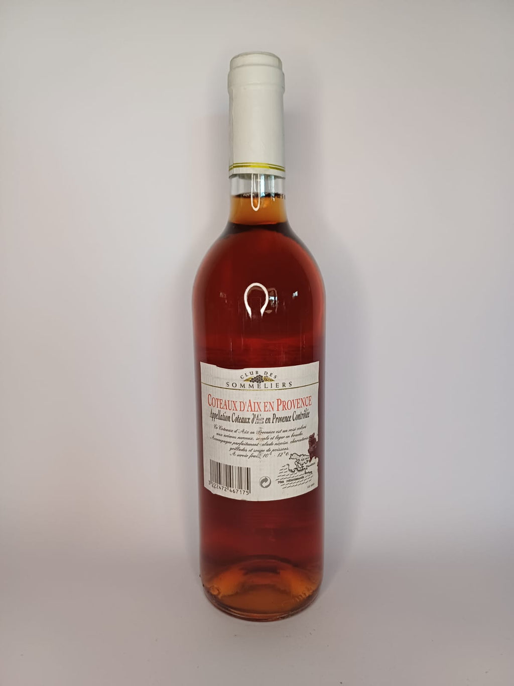 Bouteille de vin Club des sommeliers 2004 – Coteaux d'aix en provence Vinaé