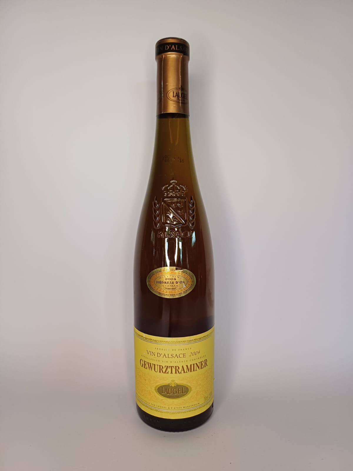 Bouteille de vin Gewurztraminer 2004 – Alsace Vinaé