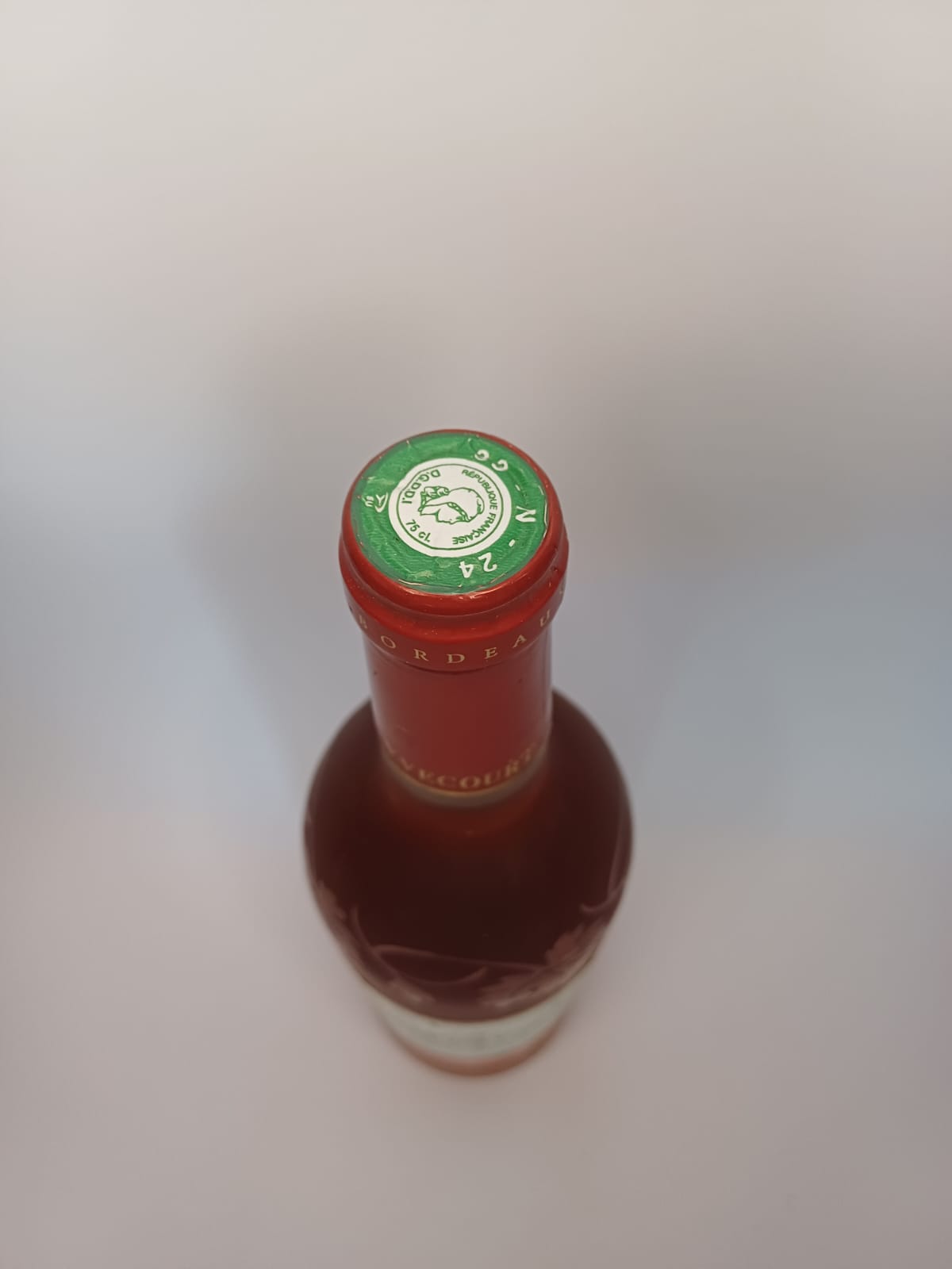 Bouteille de vin Bordeaux Rosé 2004 – Cellier Yvecourt Vinaé