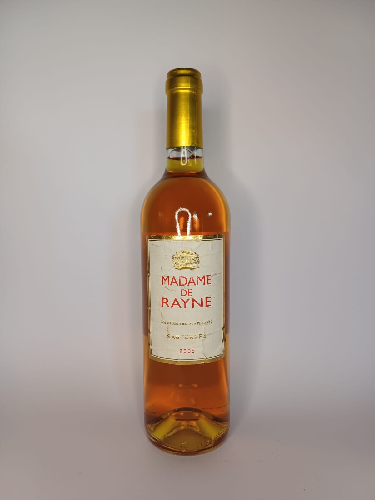 Bouteille de vin Sauternes 2005 – Madame de Rayne Vinaé