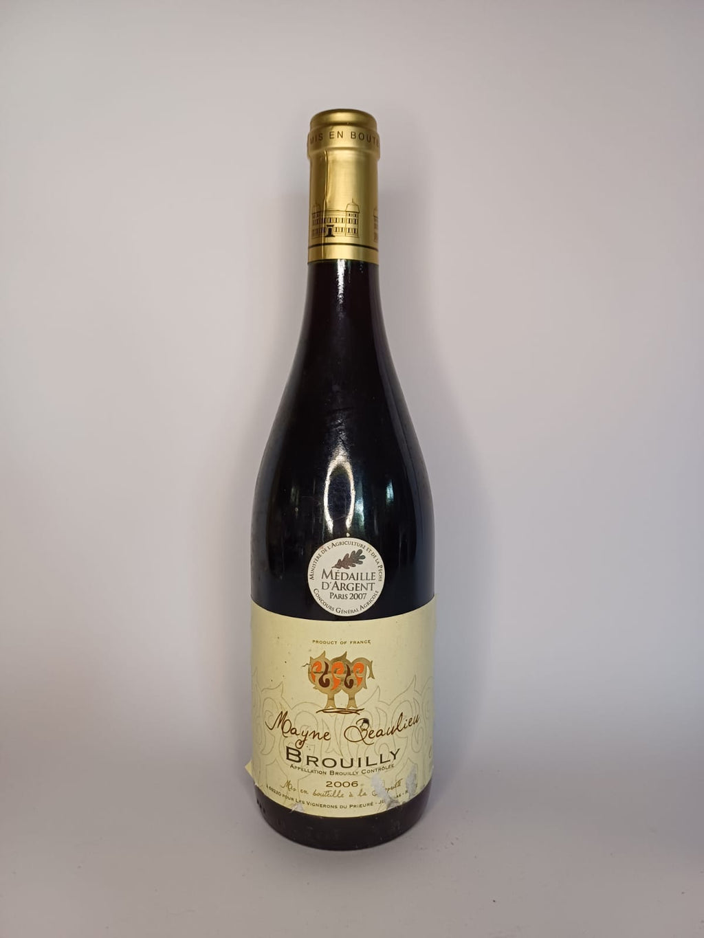 Bouteille de vin Brouilly 2006 – Les vignerons du prieuré Vinaé