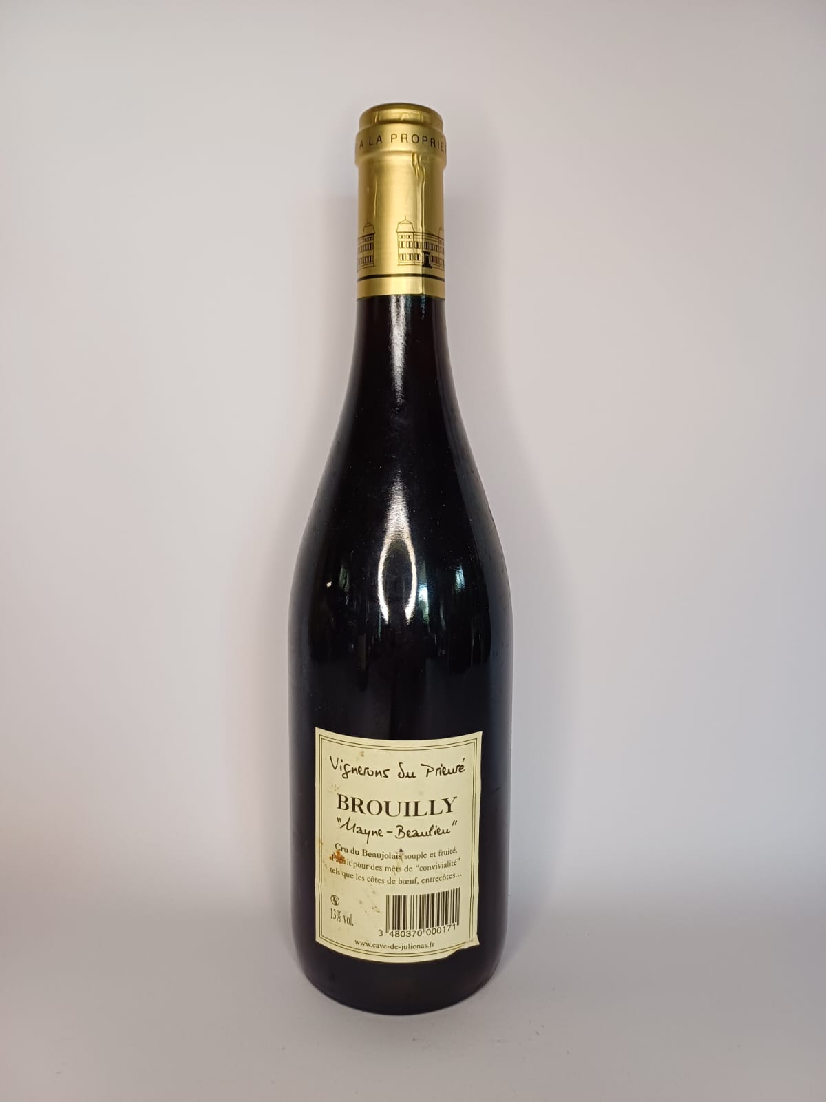 Bouteille de vin Brouilly 2006 – Les vignerons du prieuré Vinaé