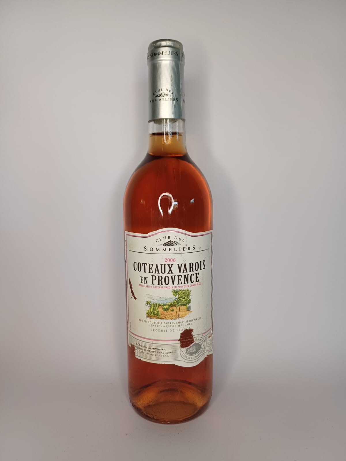 Bouteille de vin Club des sommeliers 2006 – Coteaux varois en provence Vinaé