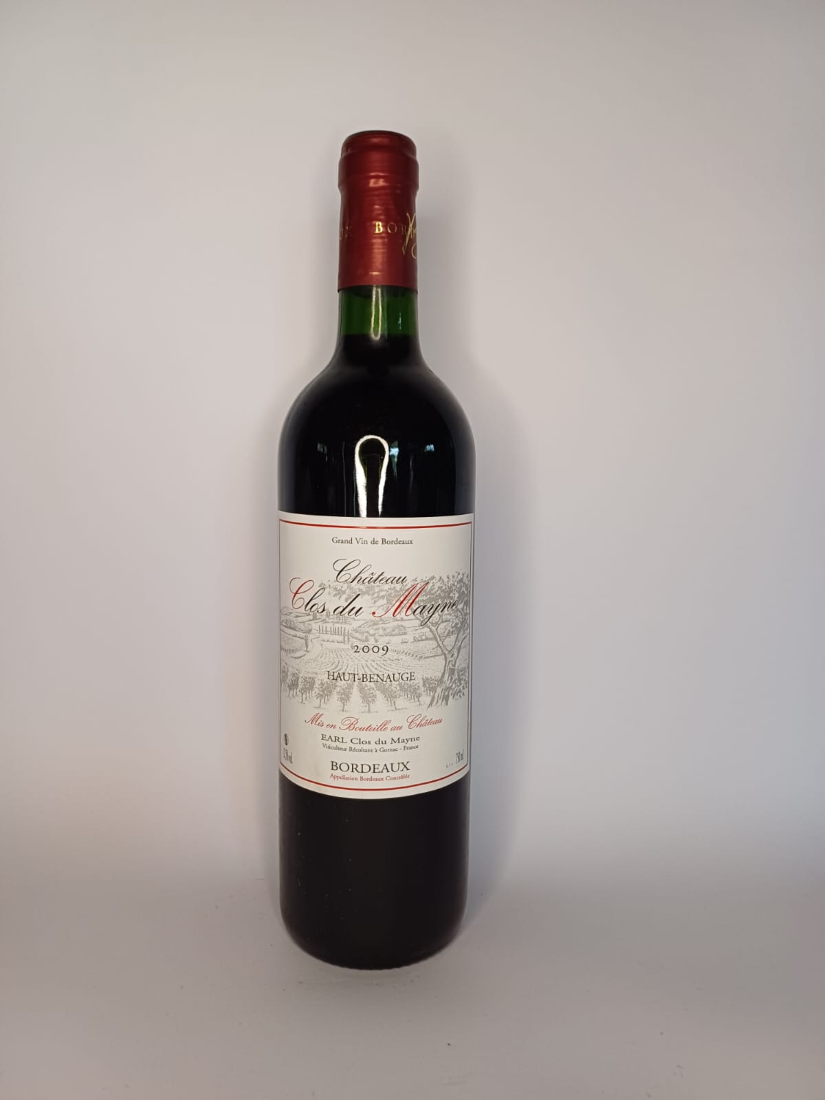 Bouteille de vin Bordeaux 2009 – Château Clos du Mayne Vinaé