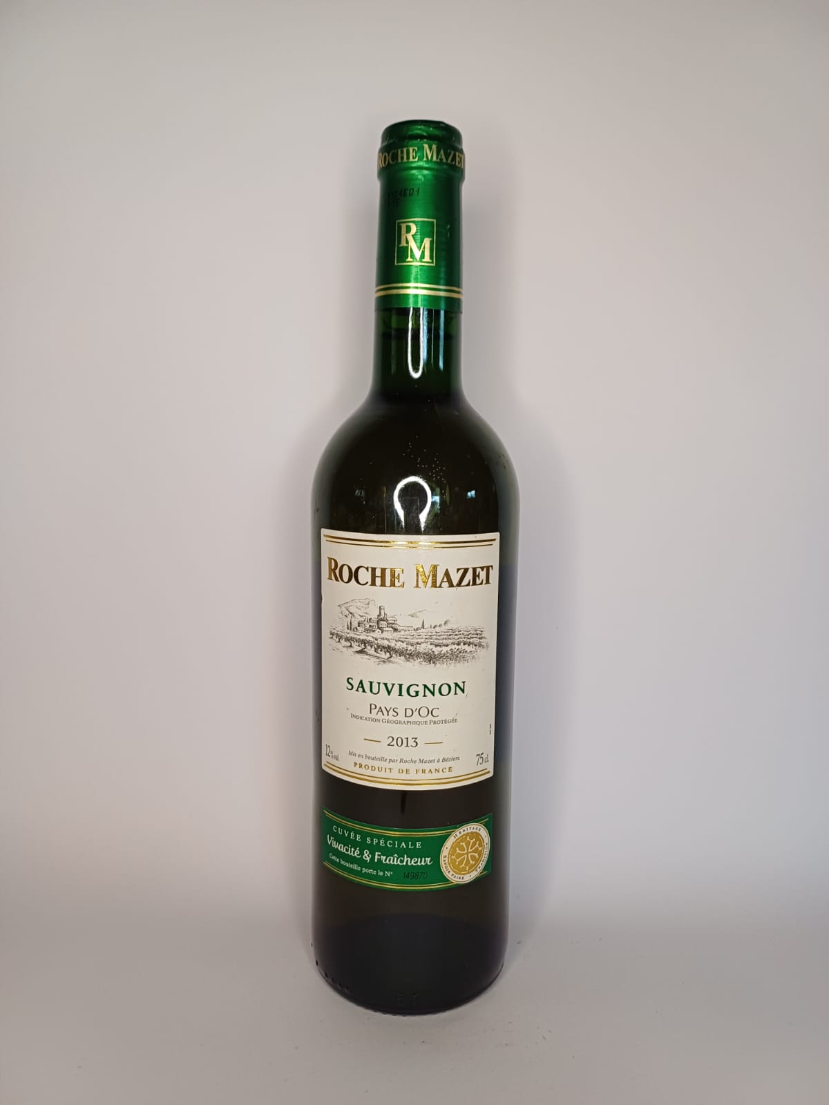Bouteille de vin Pays d'oc 2013 – Roche Mazet Vinaé