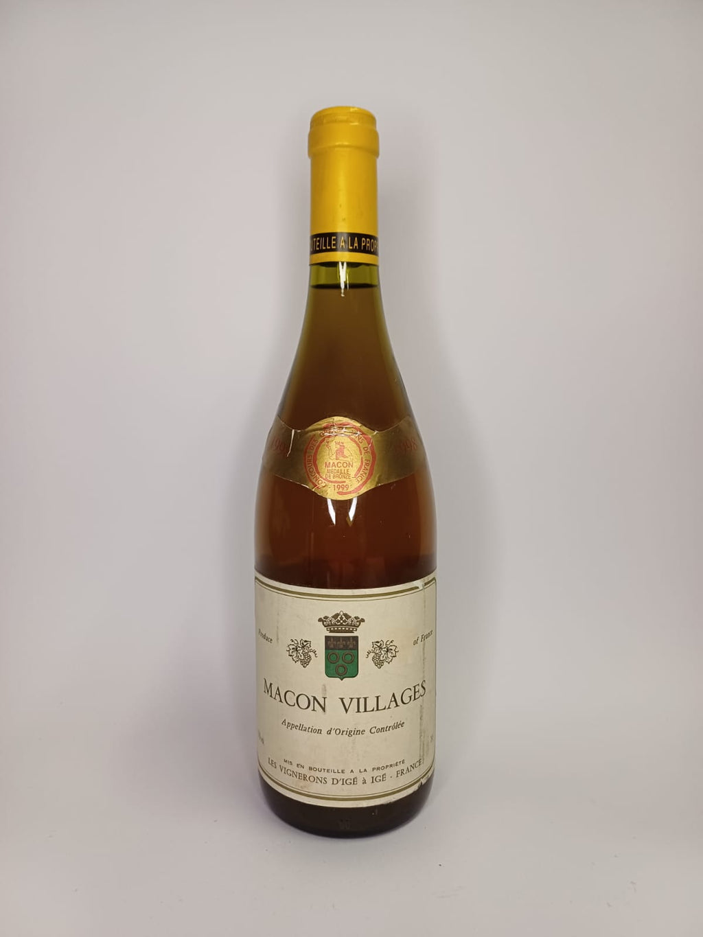 Bouteille de vin Macon Villages 1998 – Les Vignerons d'Igé Vinaé