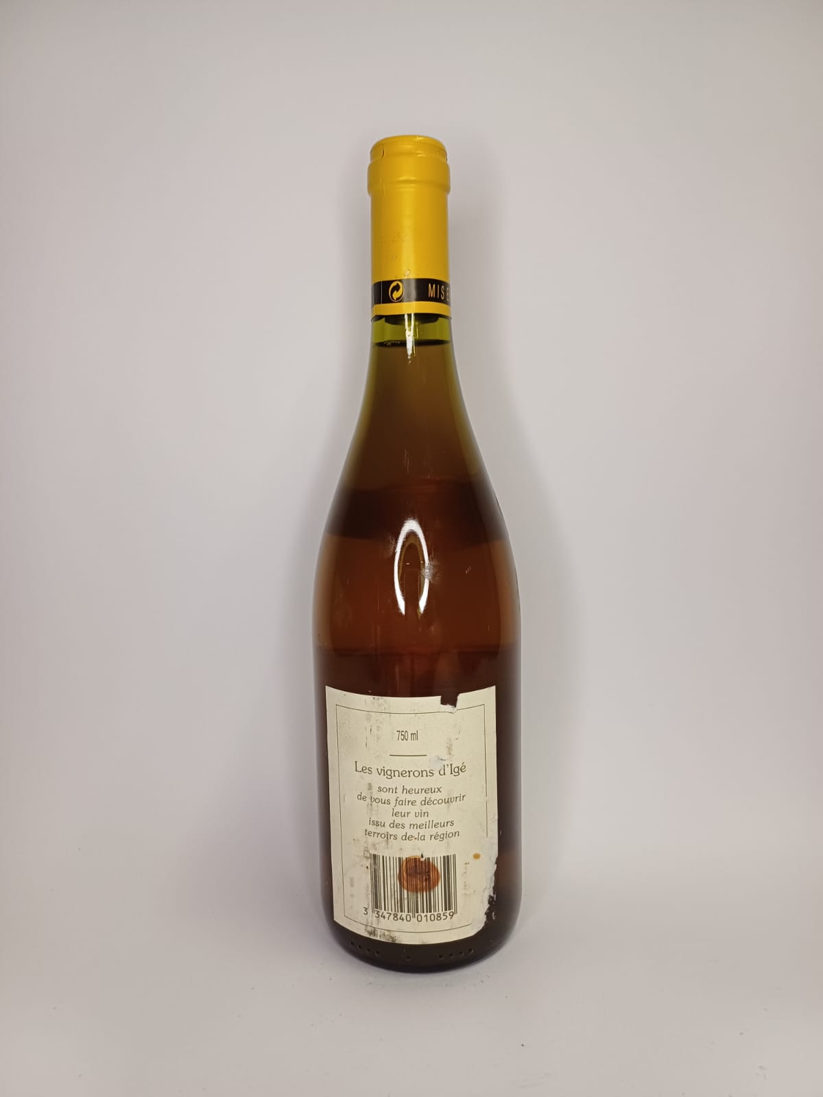 Bouteille de vin Macon Villages 1998 – Les Vignerons d'Igé Vinaé