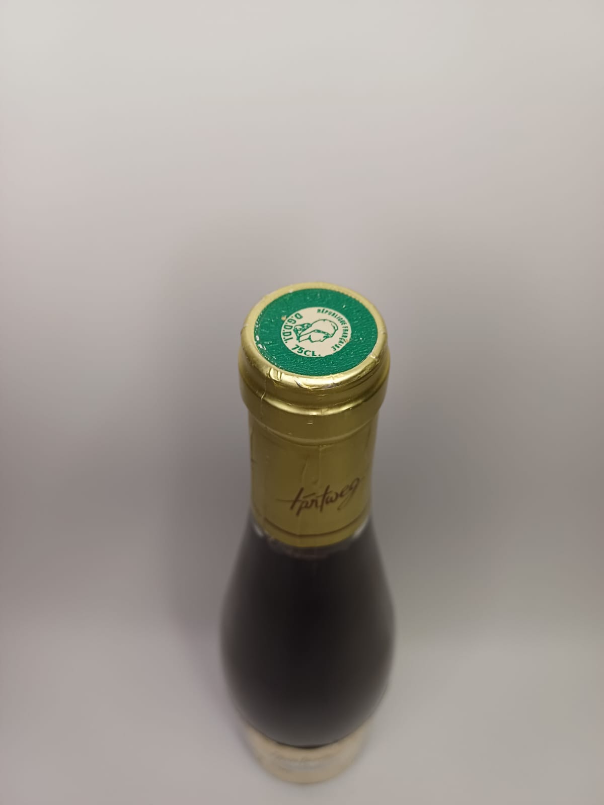 Bouteille de vin Alsace 1997 – Franck Hartweg Vinaé