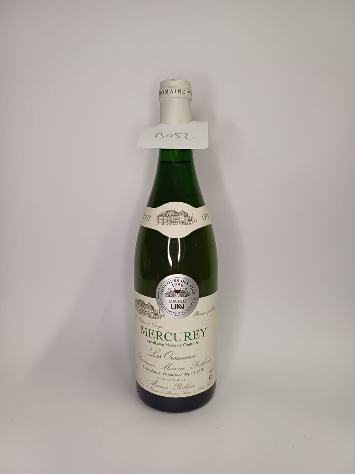 Bouteille de vin Mercurey 1993 – Domaine Maurice Protheau Vinaé