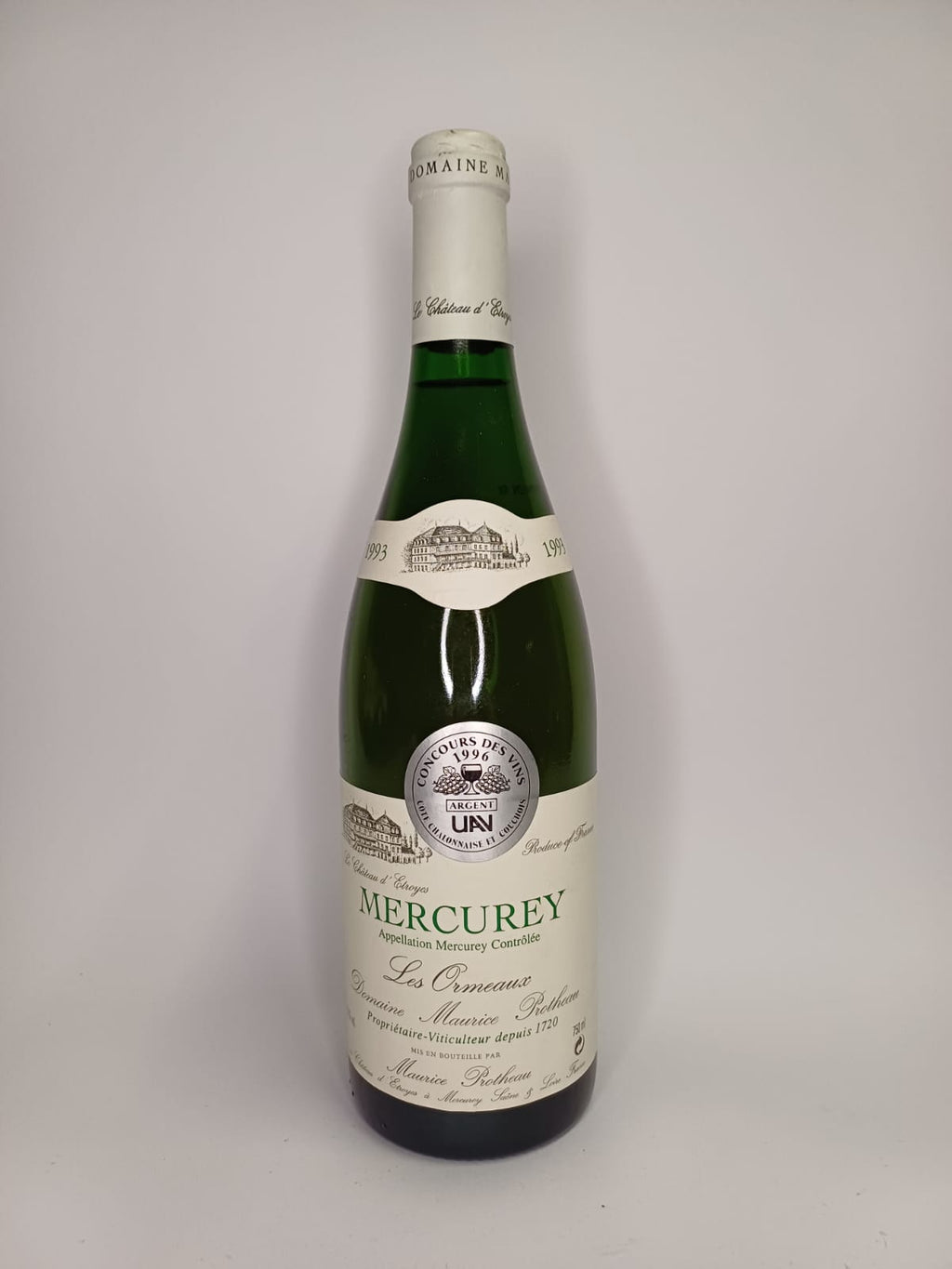 Bouteille de vin Mercurey 1993 – Domaine Maurice Protheau Vinaé