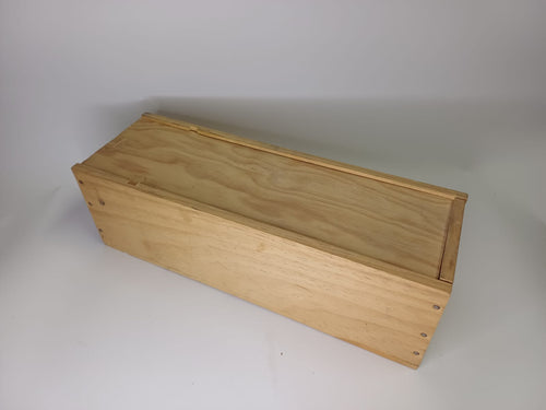 Caisse en bois pour bouteille de vin – couvercle coulissant Vinaé