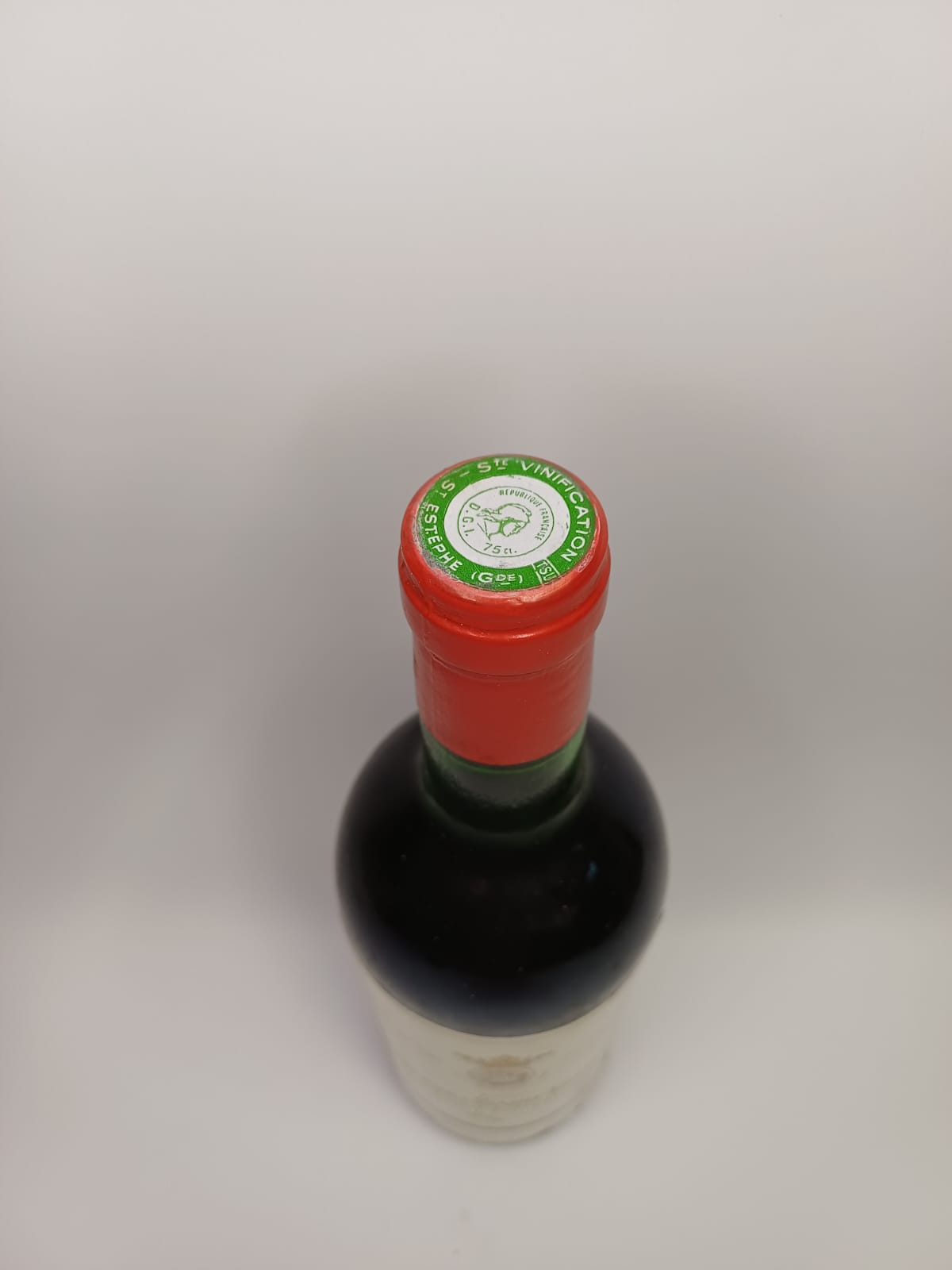 Bouteille de vin Saint-Estèphe 1980 – Marquis de Saint-Estèphe Vinaé