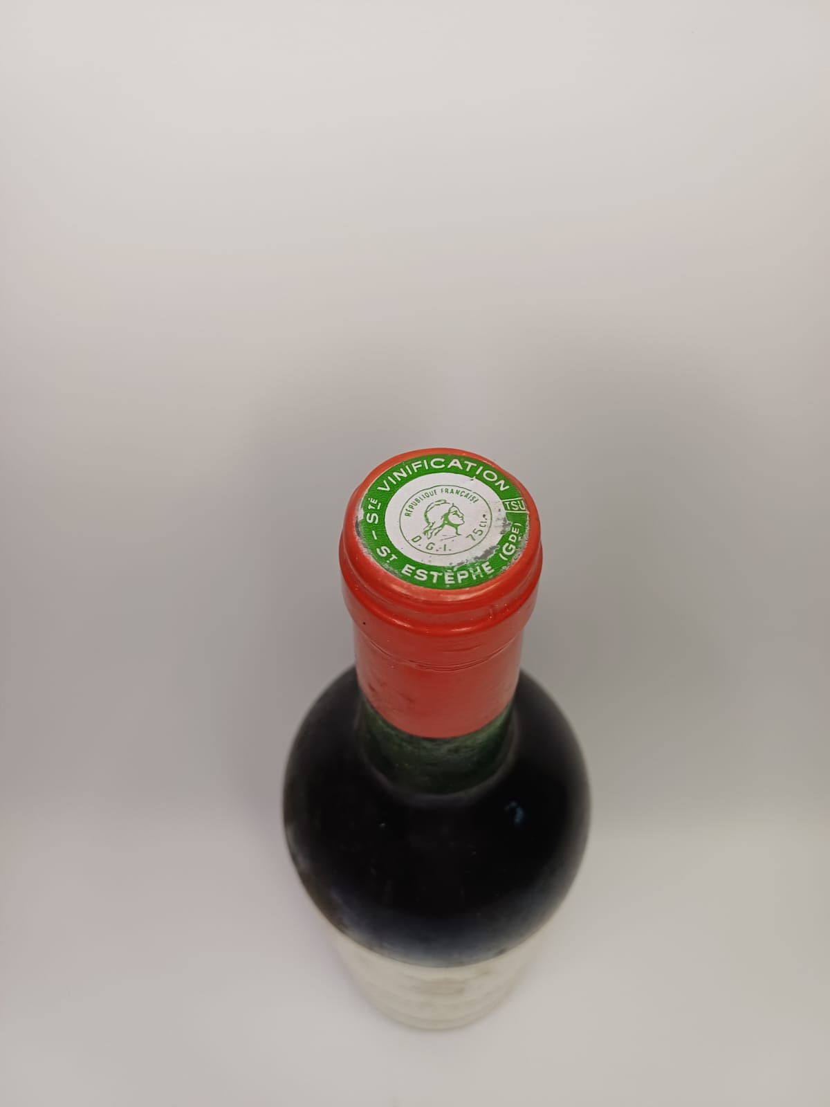 Bouteille de vin Saint-Estèphe 1980 – Marquis de Saint-Estèphe Vinaé