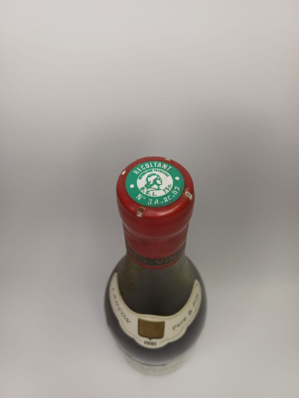 Bouteille de vin Côtes-du-Rhône 1981 – Château des Vallonières Vinaé