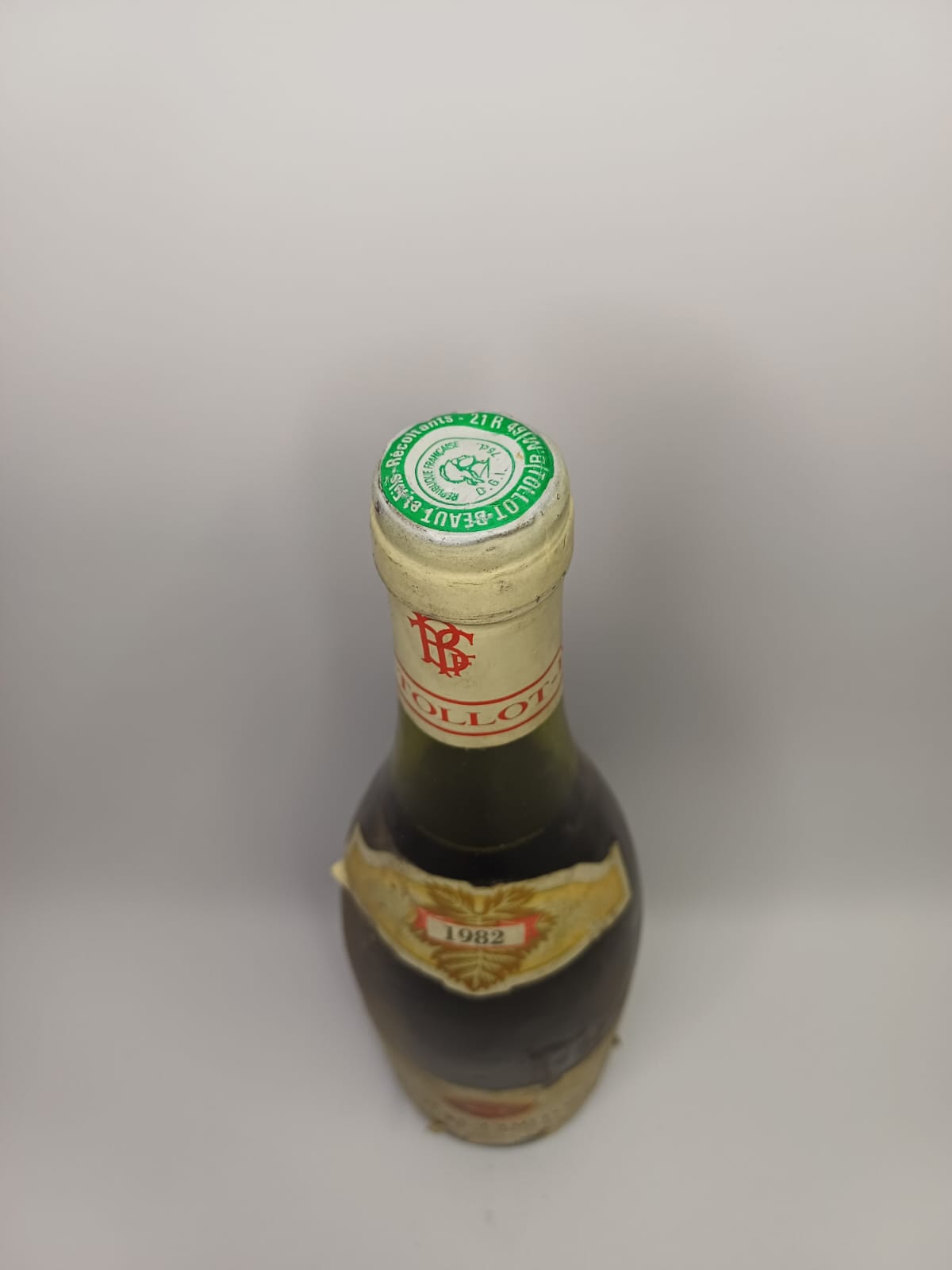 Bouteille de vin Aloxe-Corton 1982 – Tollot-Beaut & Fils Vinaé