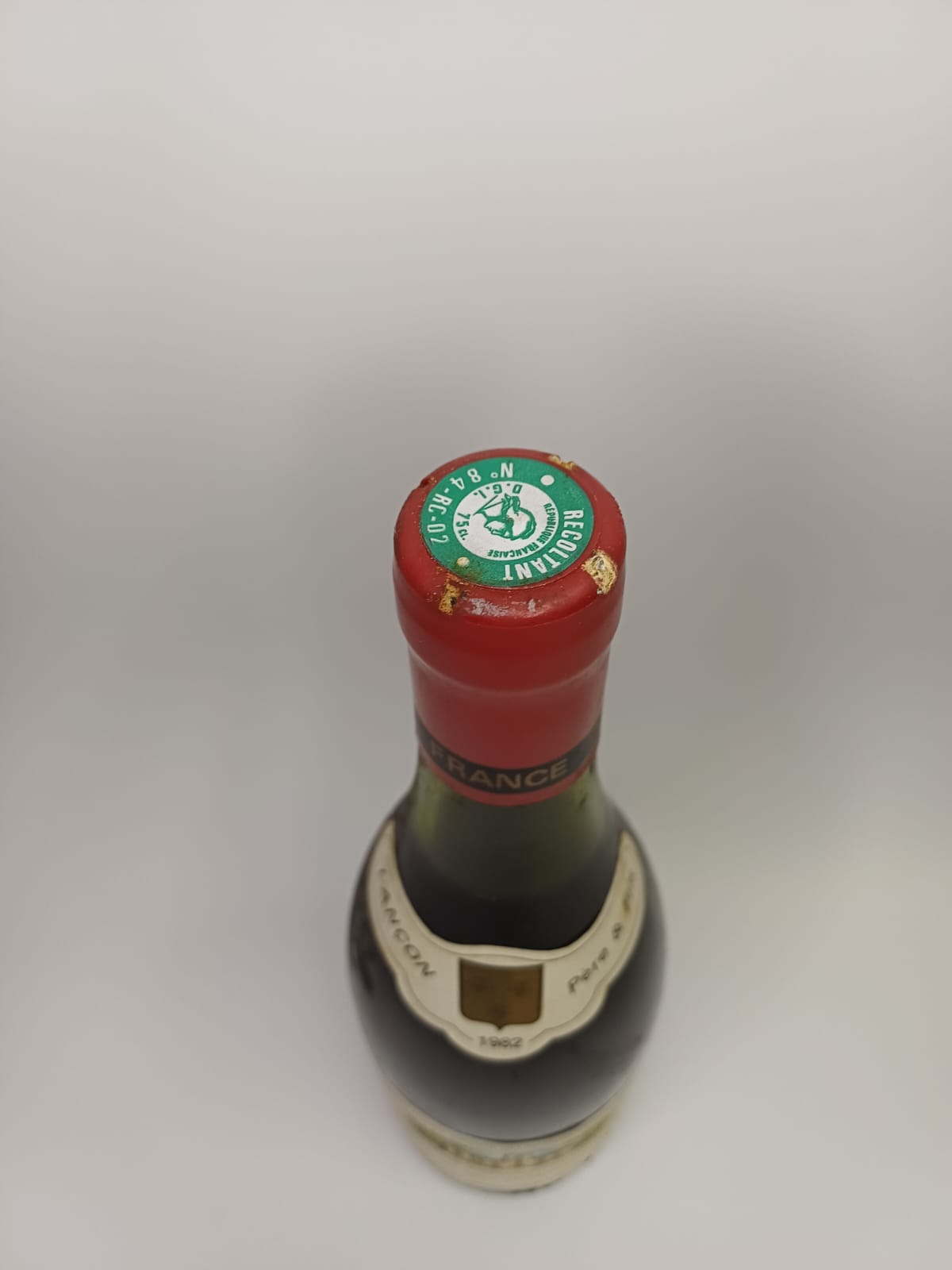Bouteille de vin Côtes-du-Rhône 1982 – Château des Vallonières Vinaé
