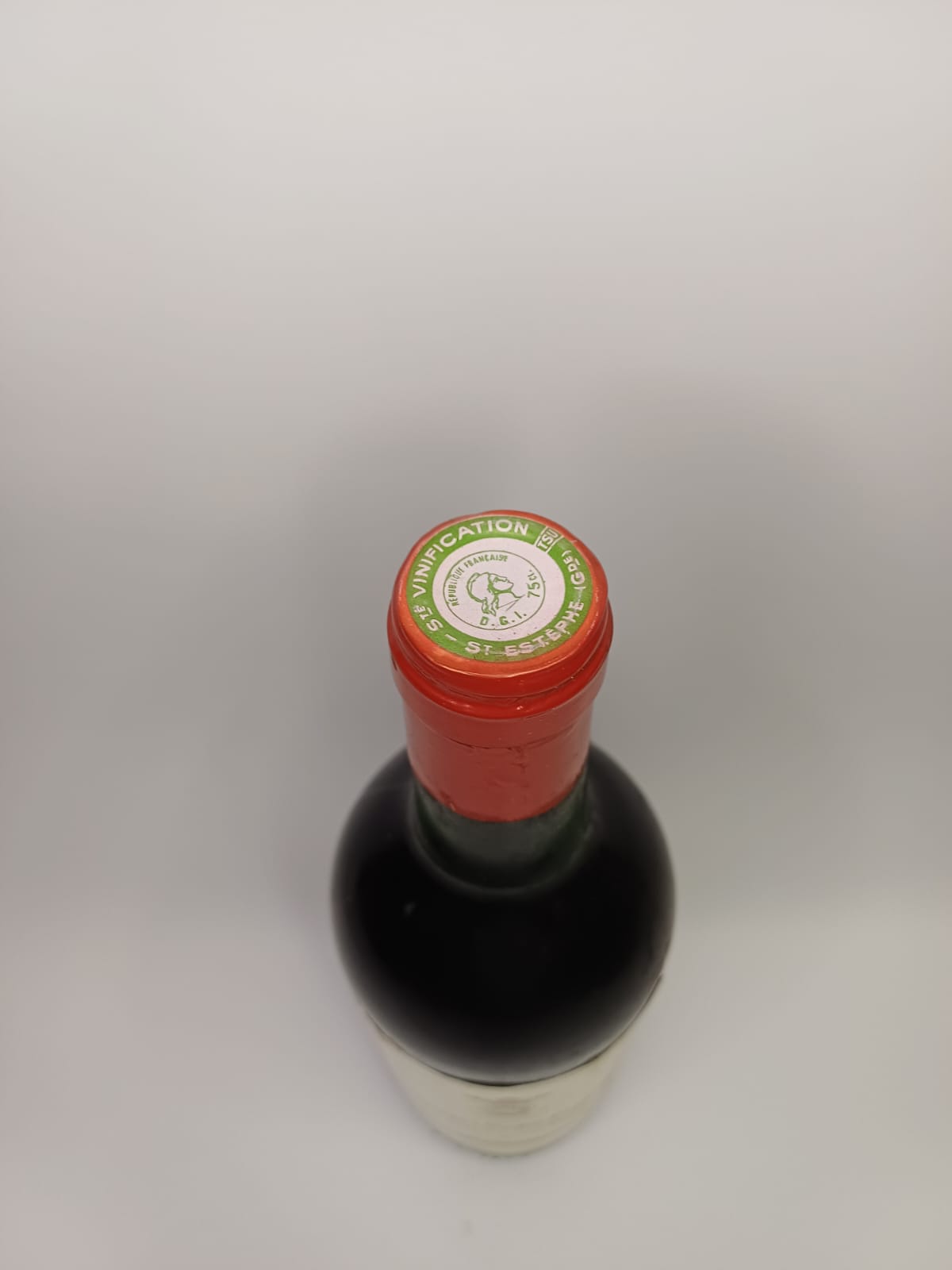 Bouteille de vin Saint-Estèphe 1983 – Marquis de Saint-Estèphe Vinaé