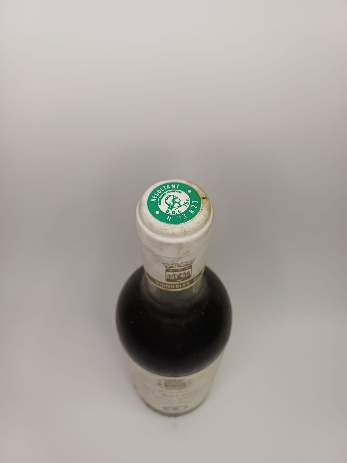 Bouteille de vin Bordeaux 1985 – Domaine des Baronnes Vinaé