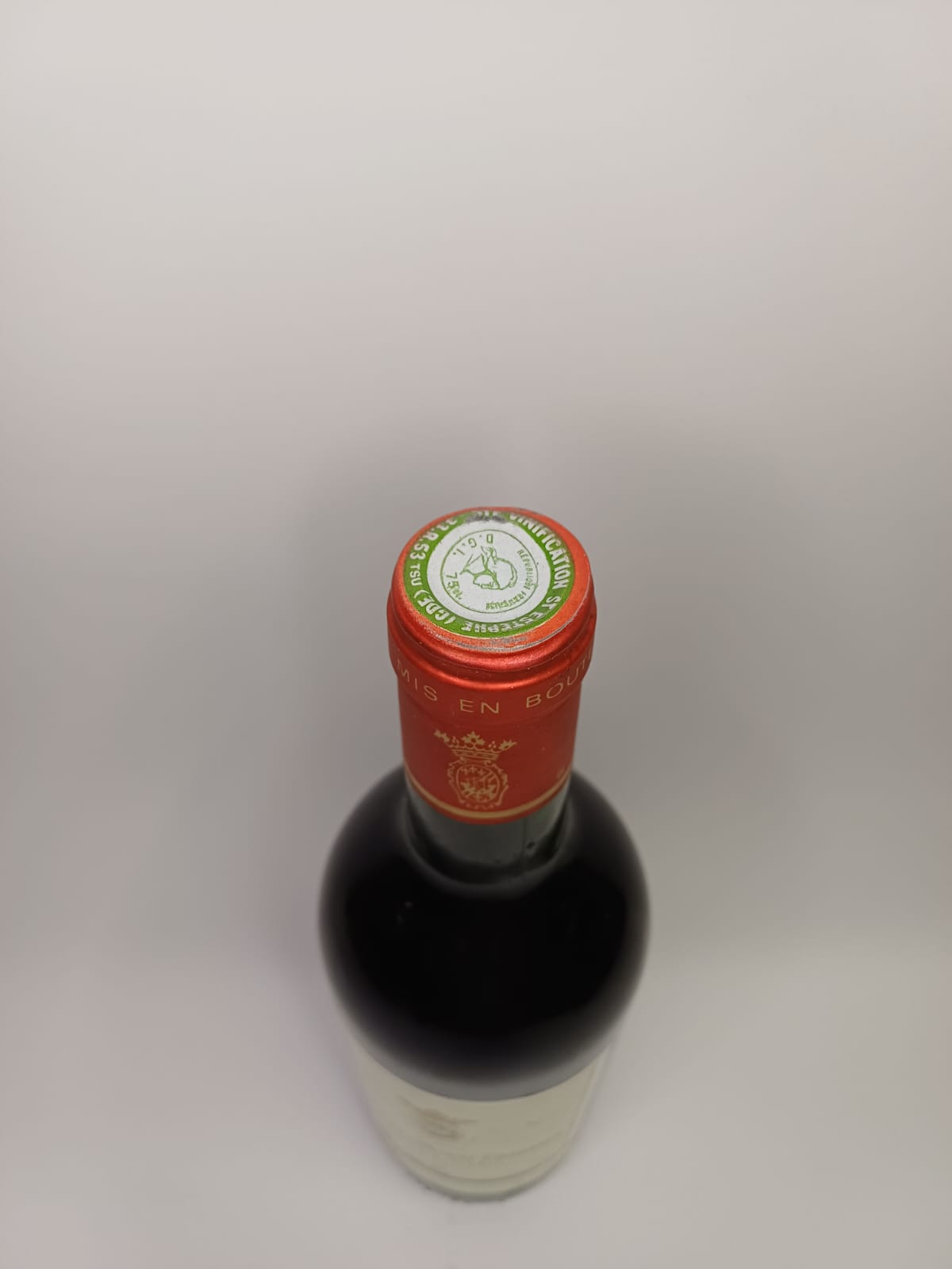 Bouteille de vin Saint-Estèphe 1986 – Marquis de Saint-Estèphe Vinaé