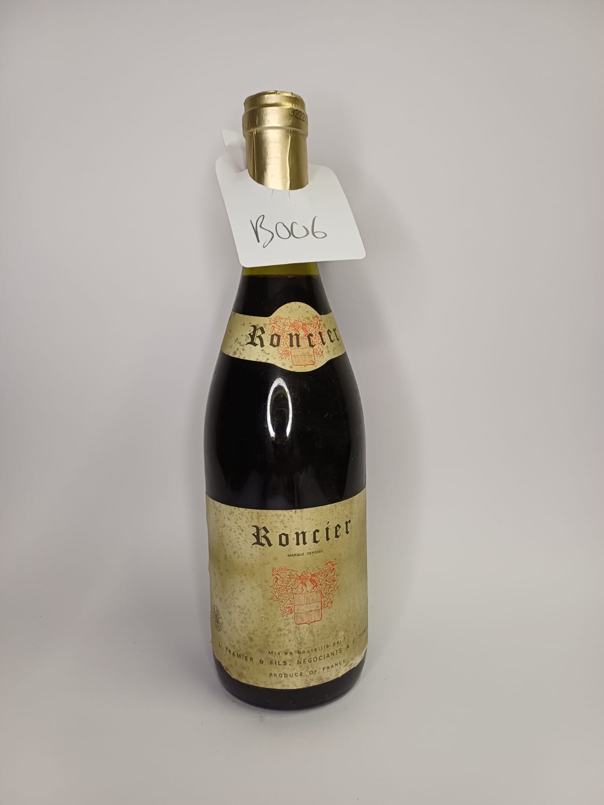 Bouteille de vin Roncier – L.Tramier & Fils Vinaé