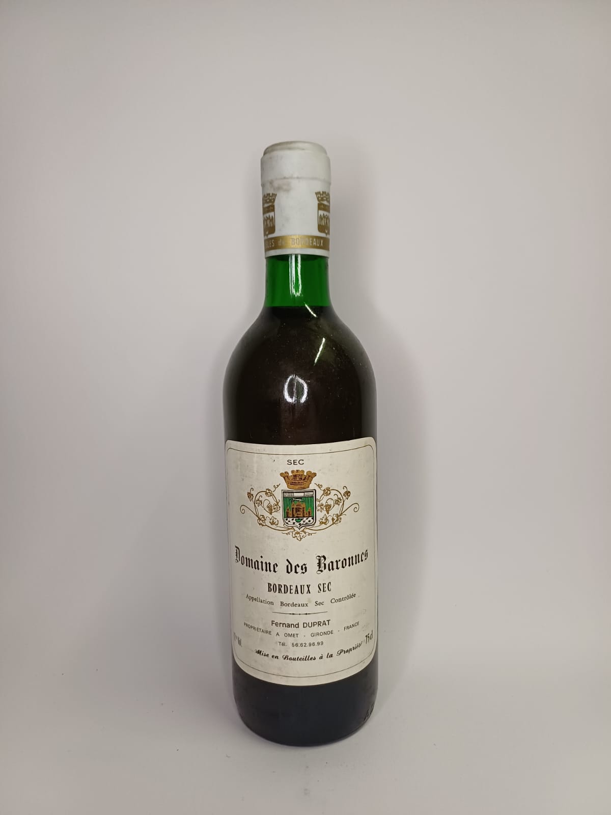 Bouteille de vin Bordeaux sec – Domaine des Baronnes Vinaé