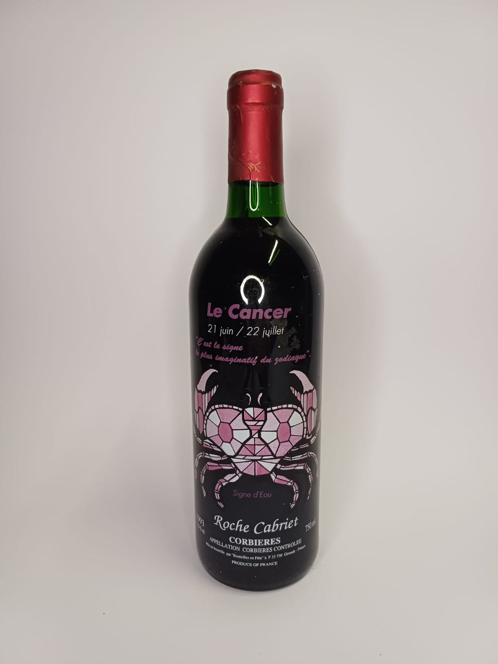 Bouteille de vin Les Gémeaux 1992 – Roche Cabriet Corbières Vinaé