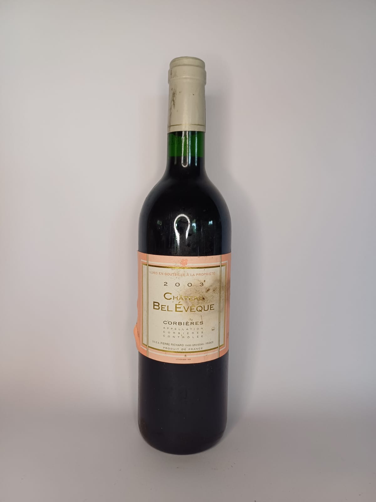 Bouteille de vin Corbières 2003 – Château Bel Évêque Vinaé