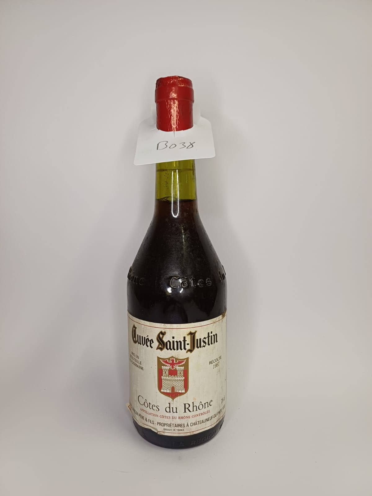 Bouteille de vin Côtes-du-Rhône 1987 – Lançon Père & Fils Vinaé