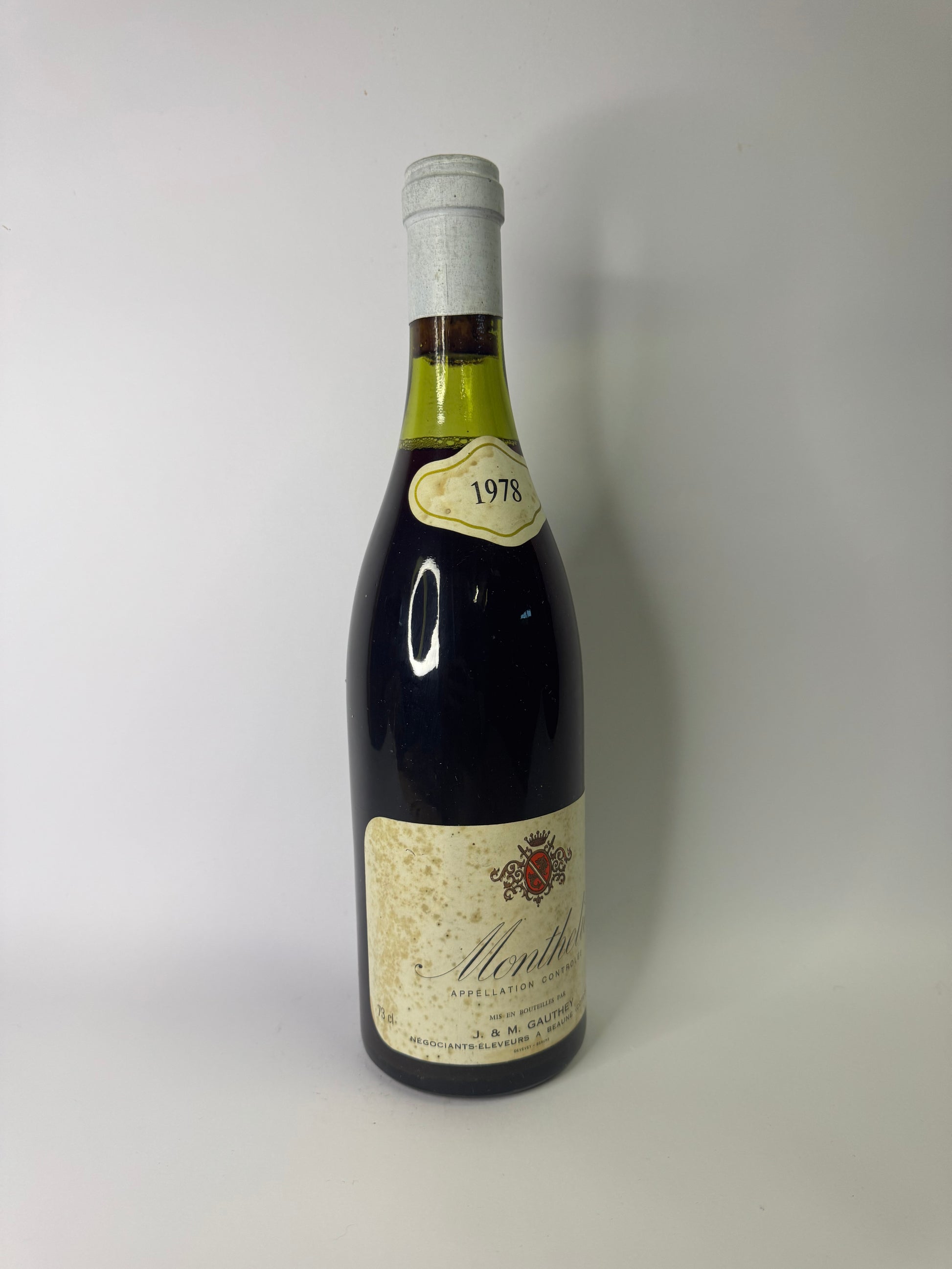 Bouteille de vin Monthelie 1978 – J & M Gauthey