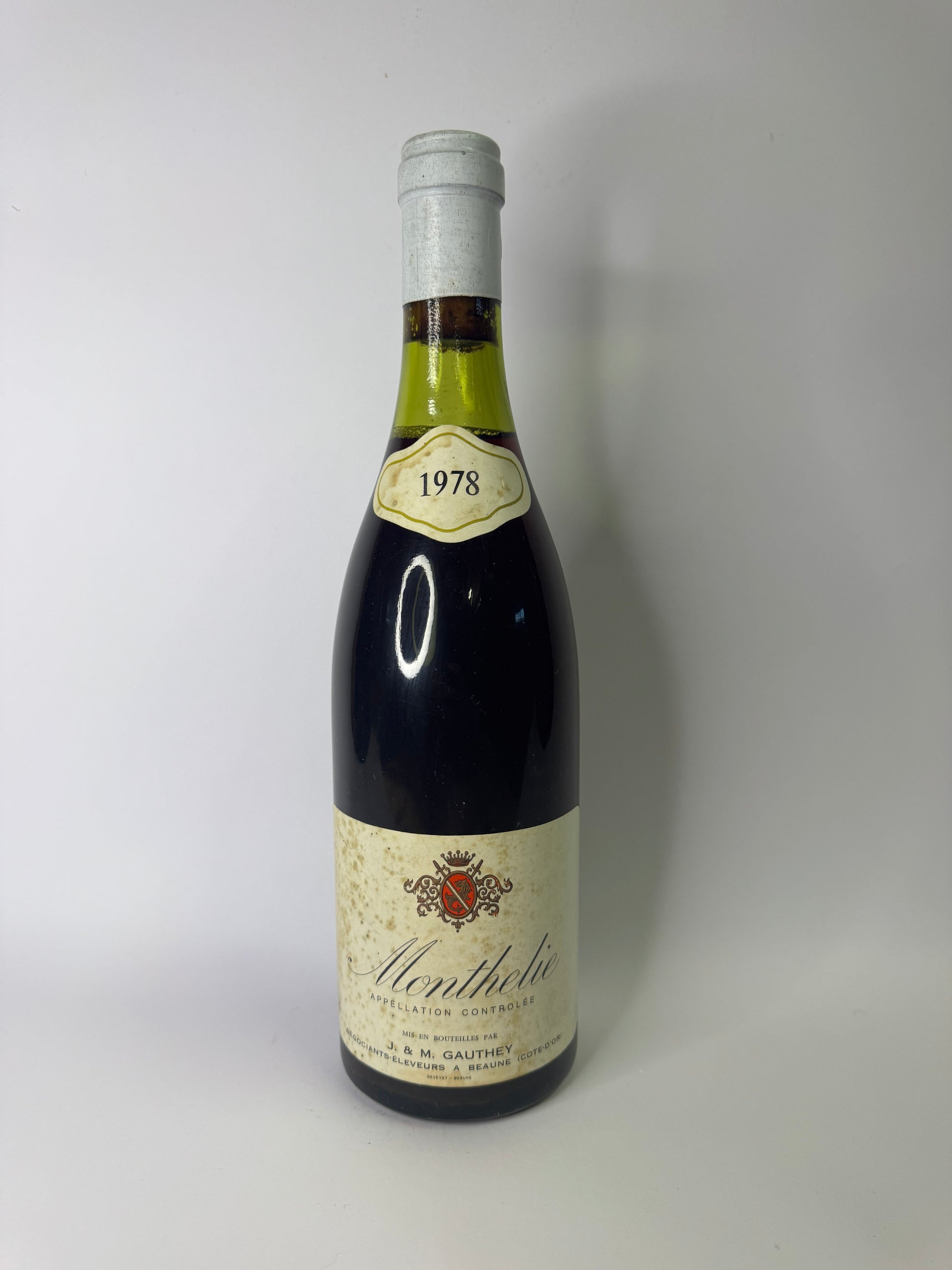 Bouteille de vin Monthelie 1978 – J & M Gauthey